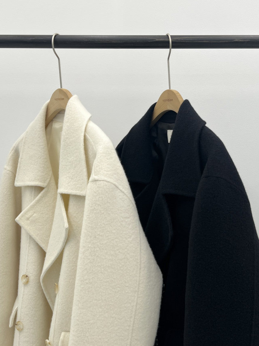 Ellen double handmade coat-2col