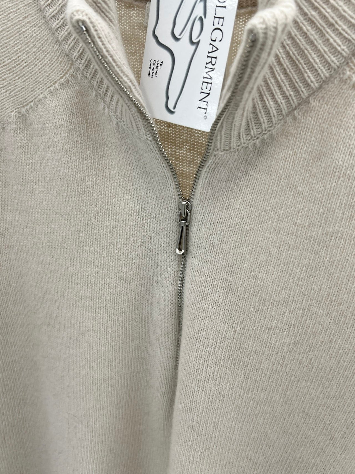 lorraine cashmere wholegarment half-zip knit-3col