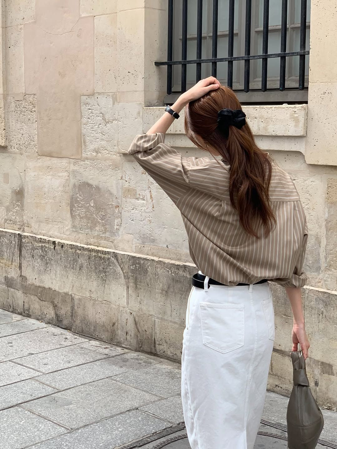 Soren tencel stripe shirt