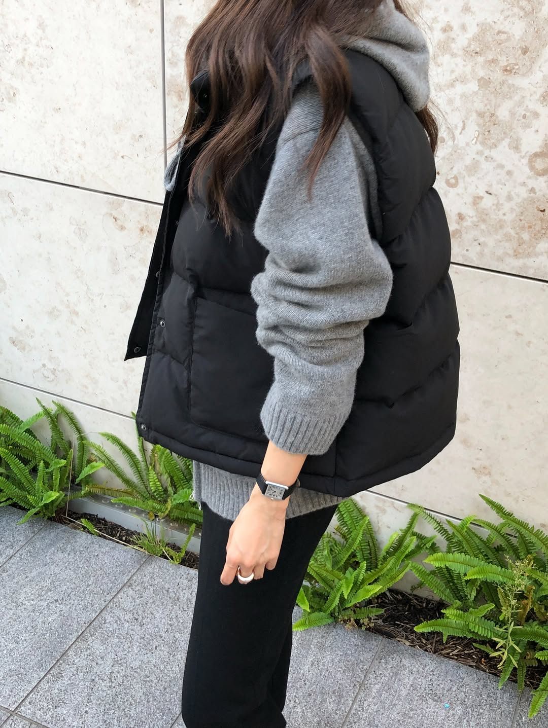 bloom duckdown vest-3col