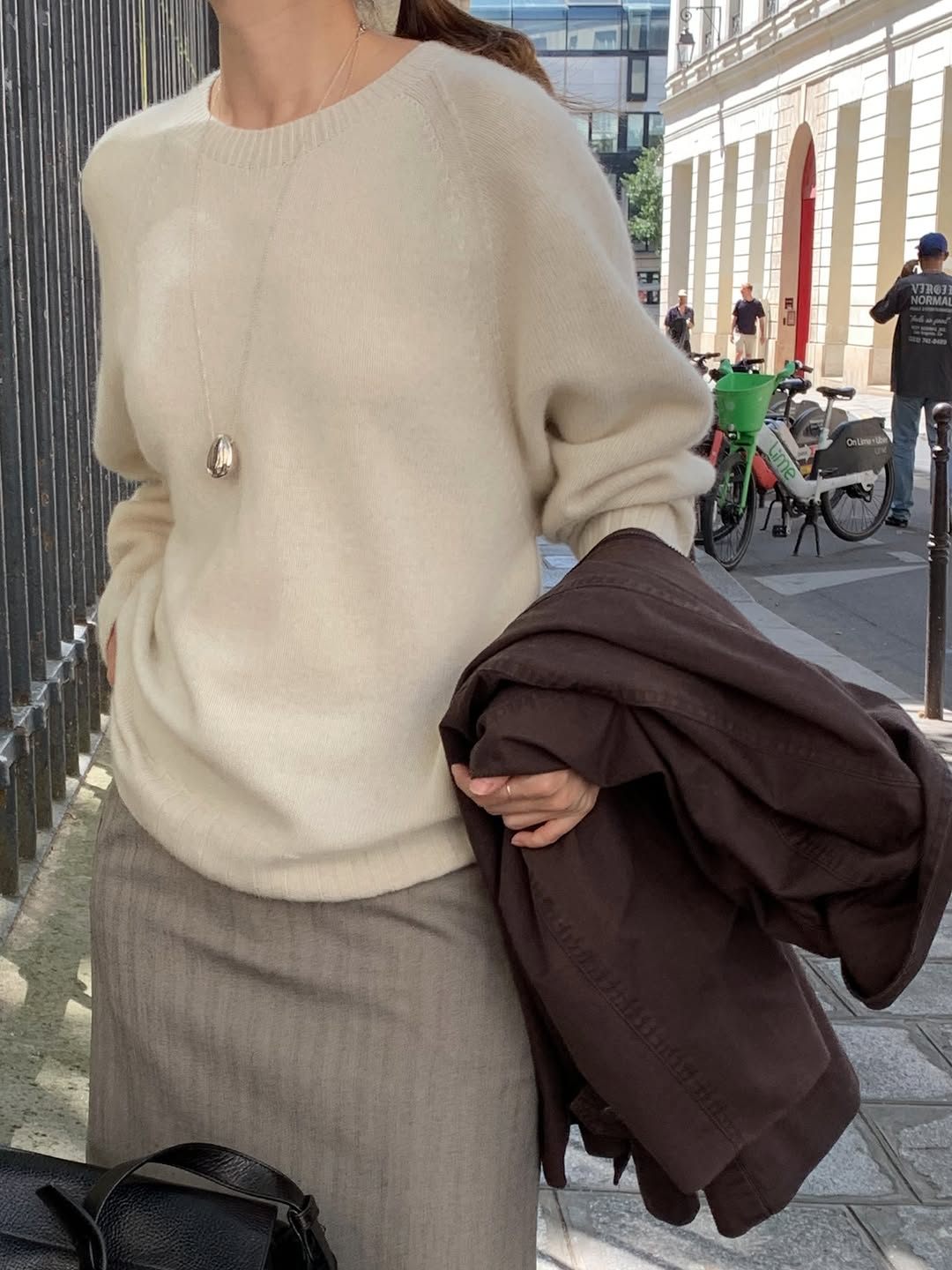 arlet raccoon round whole-garment knit-3col