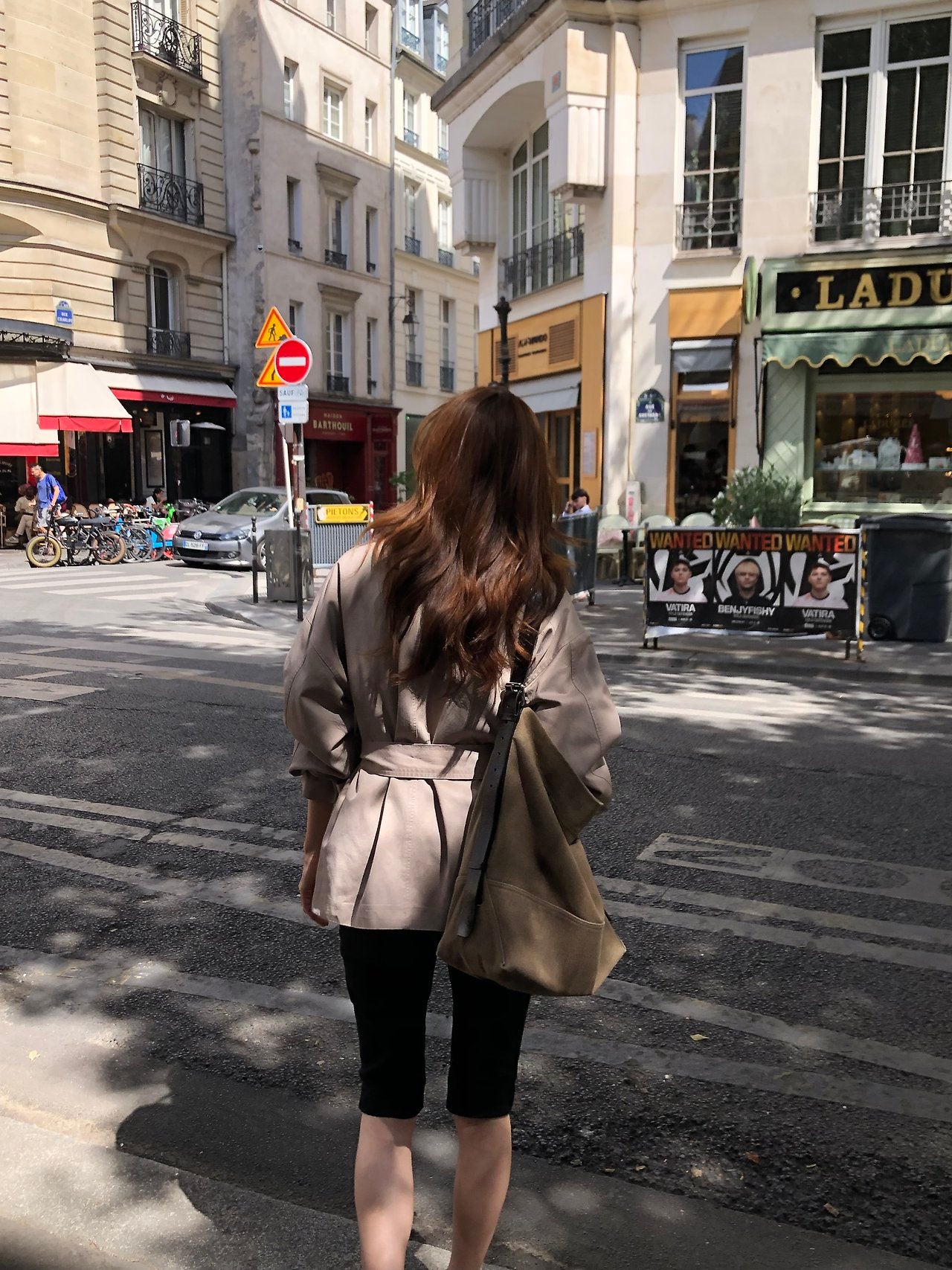 Maren washing half trench jacket-2col