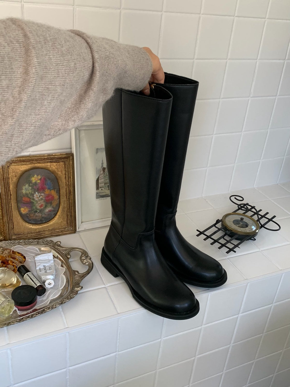 classic d-ring long boots