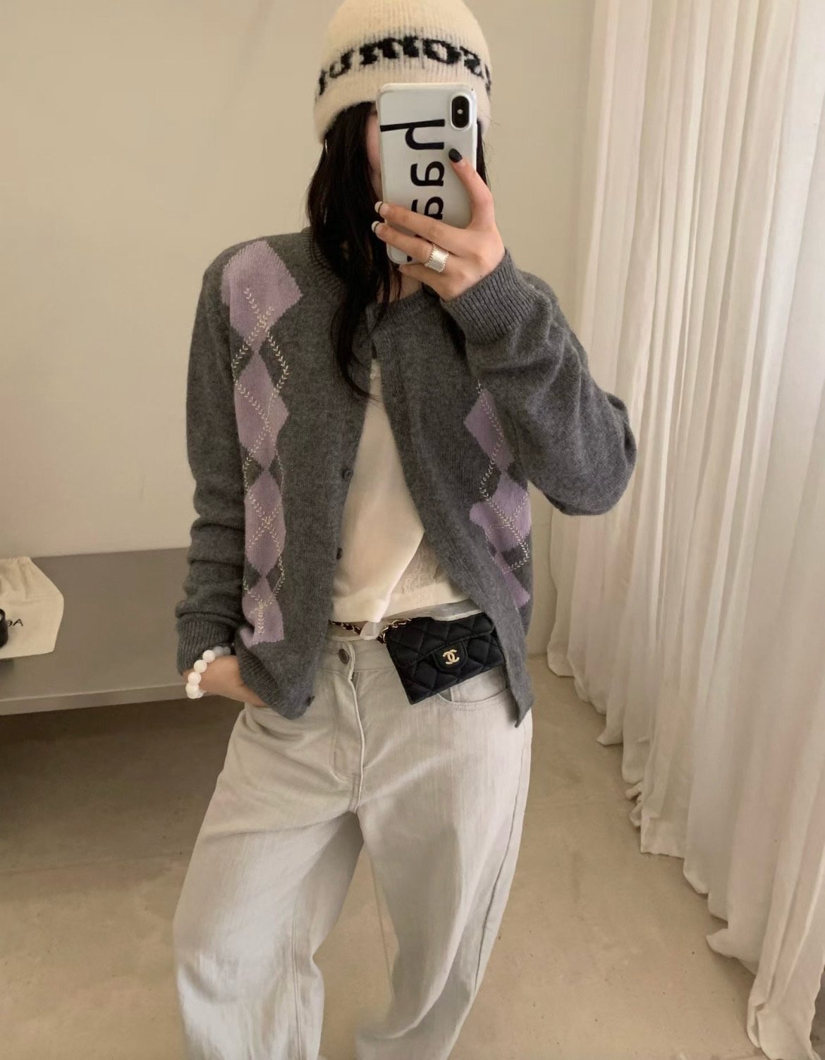 argyle cardigan-3col