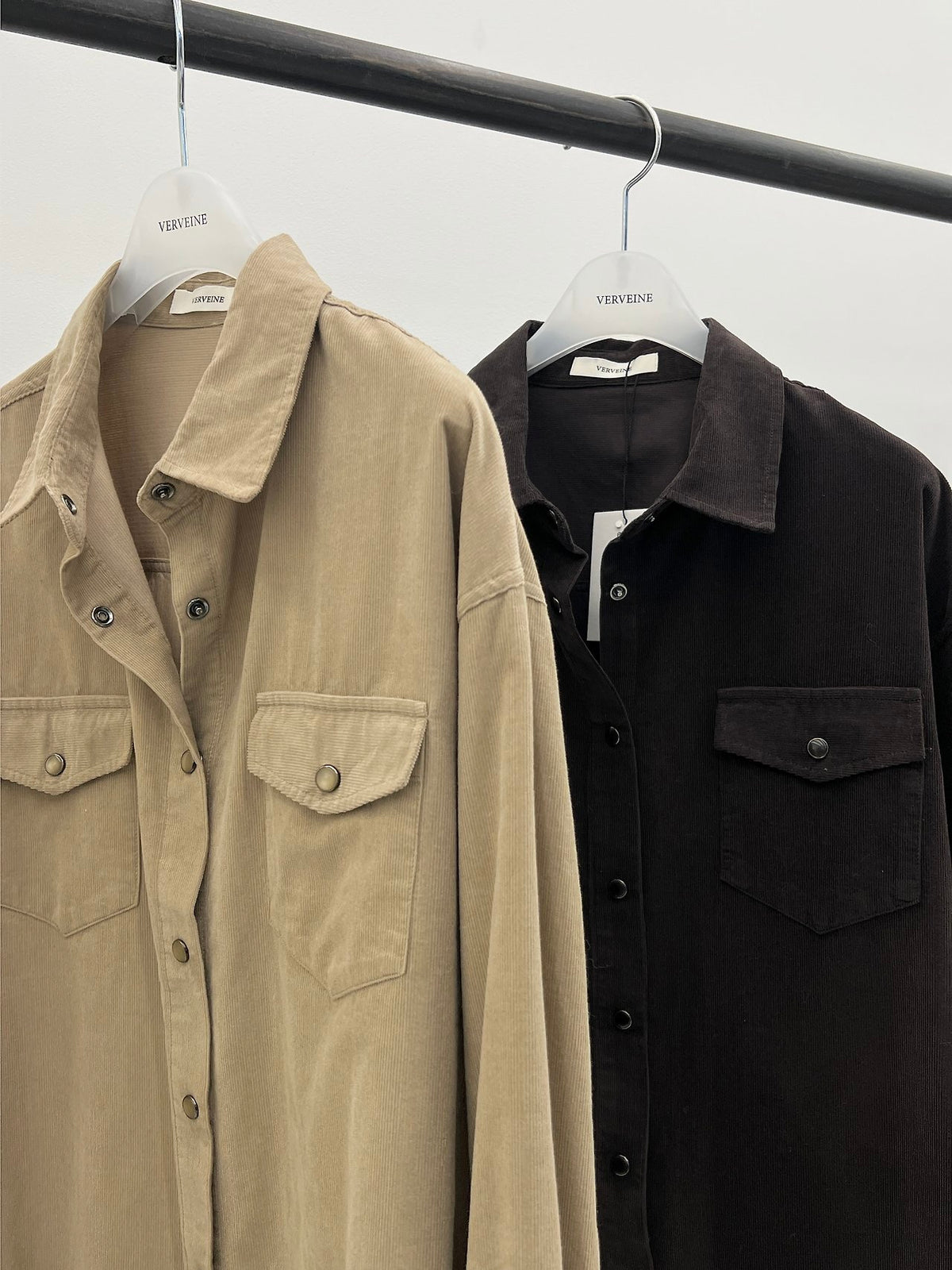 frey corduroy washed pocket shirt-3col