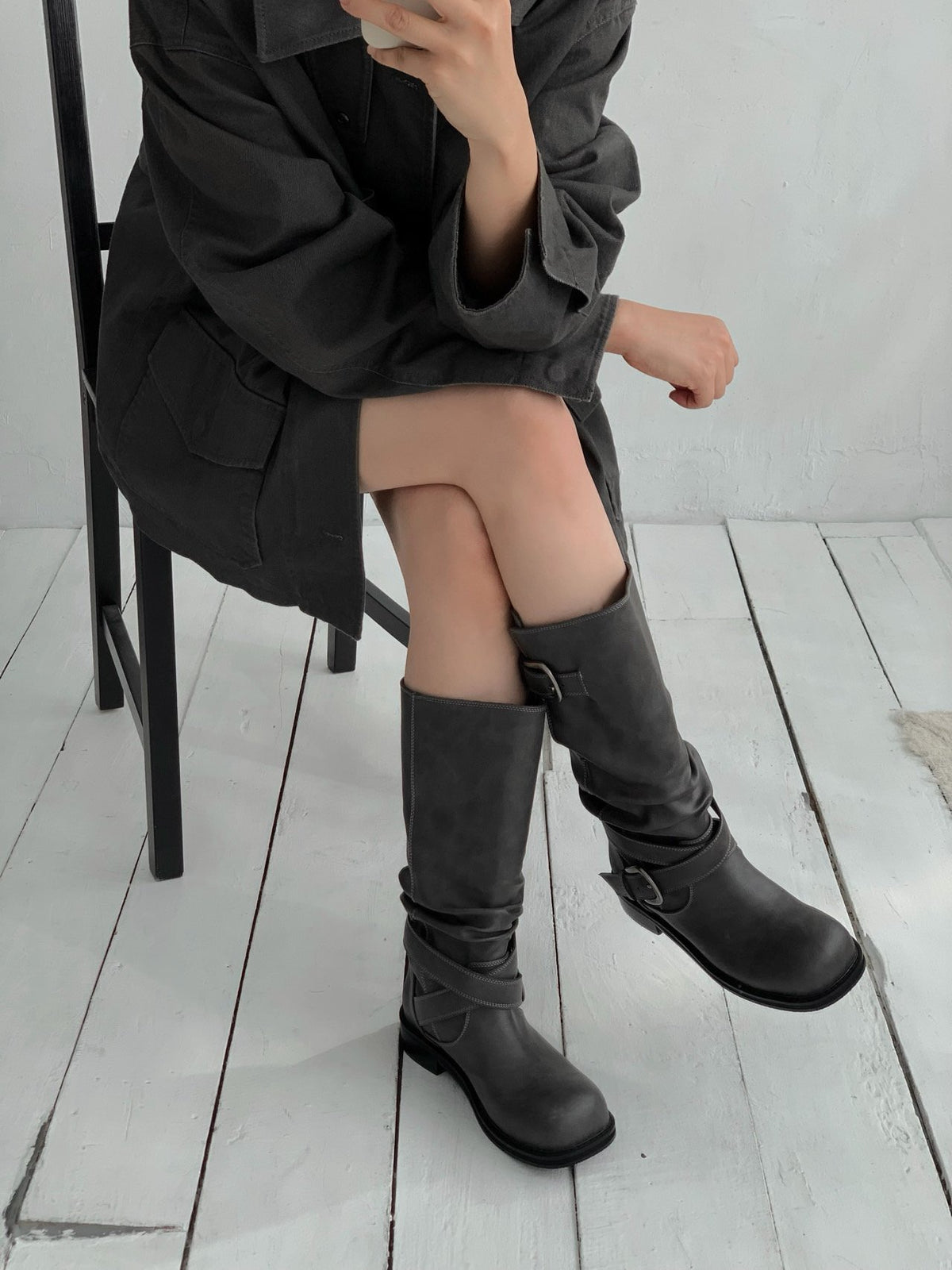 buckle fold-over boots-2col