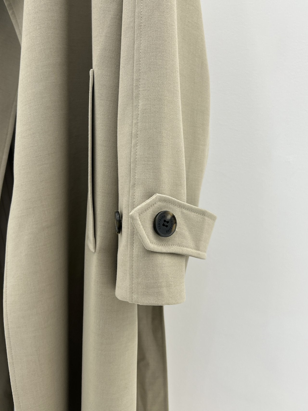 mare stripe-lining trench coat-2col