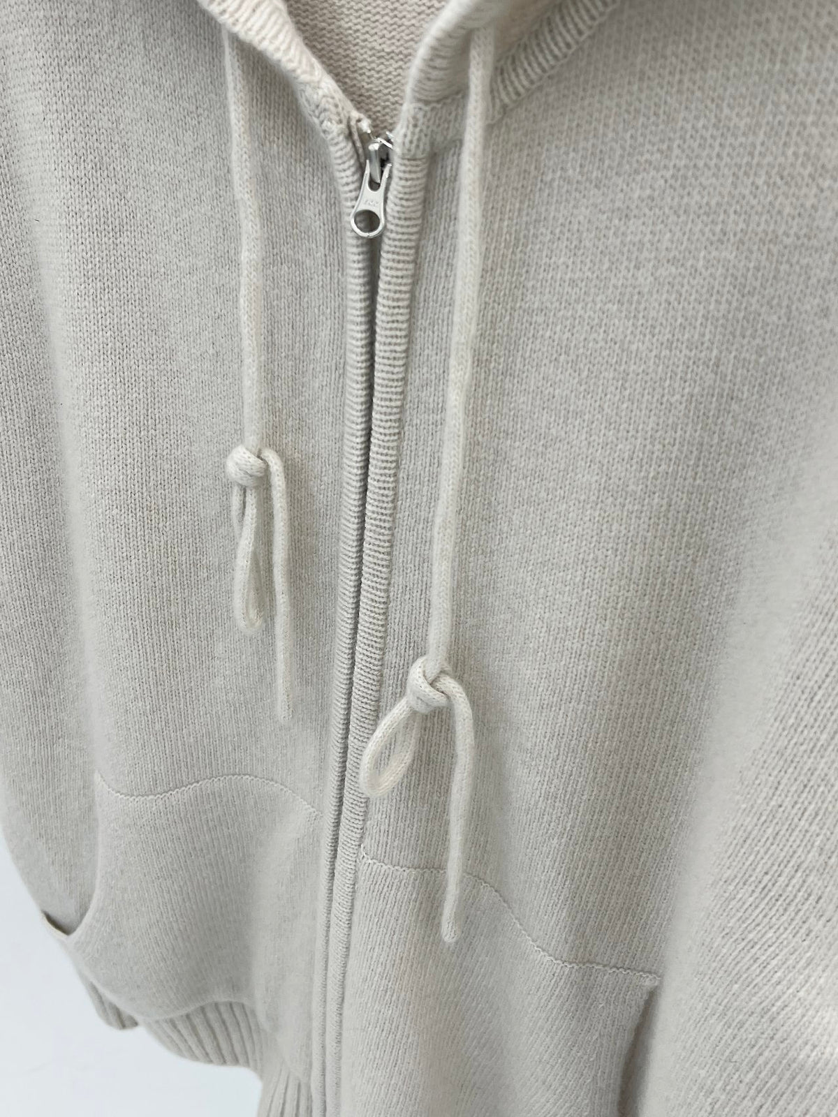 celeste cashmere hooded zip-up knit-2col