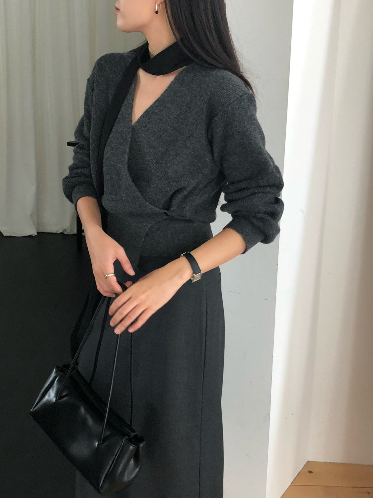 line wrap knit-3col