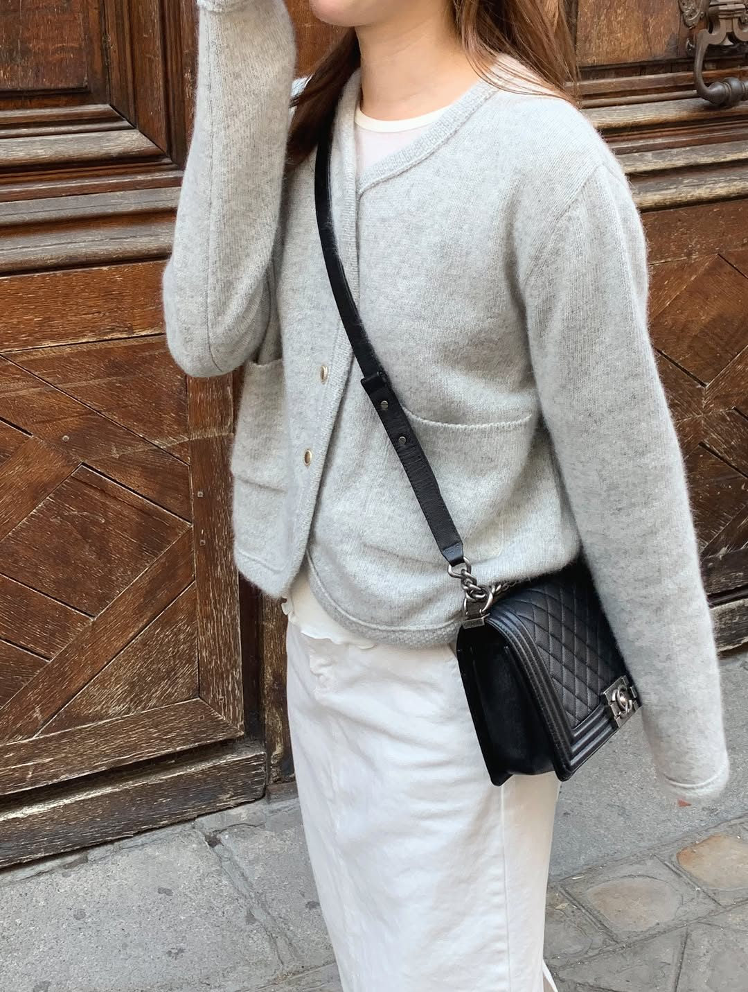 coco raccoon knit jacket-2col