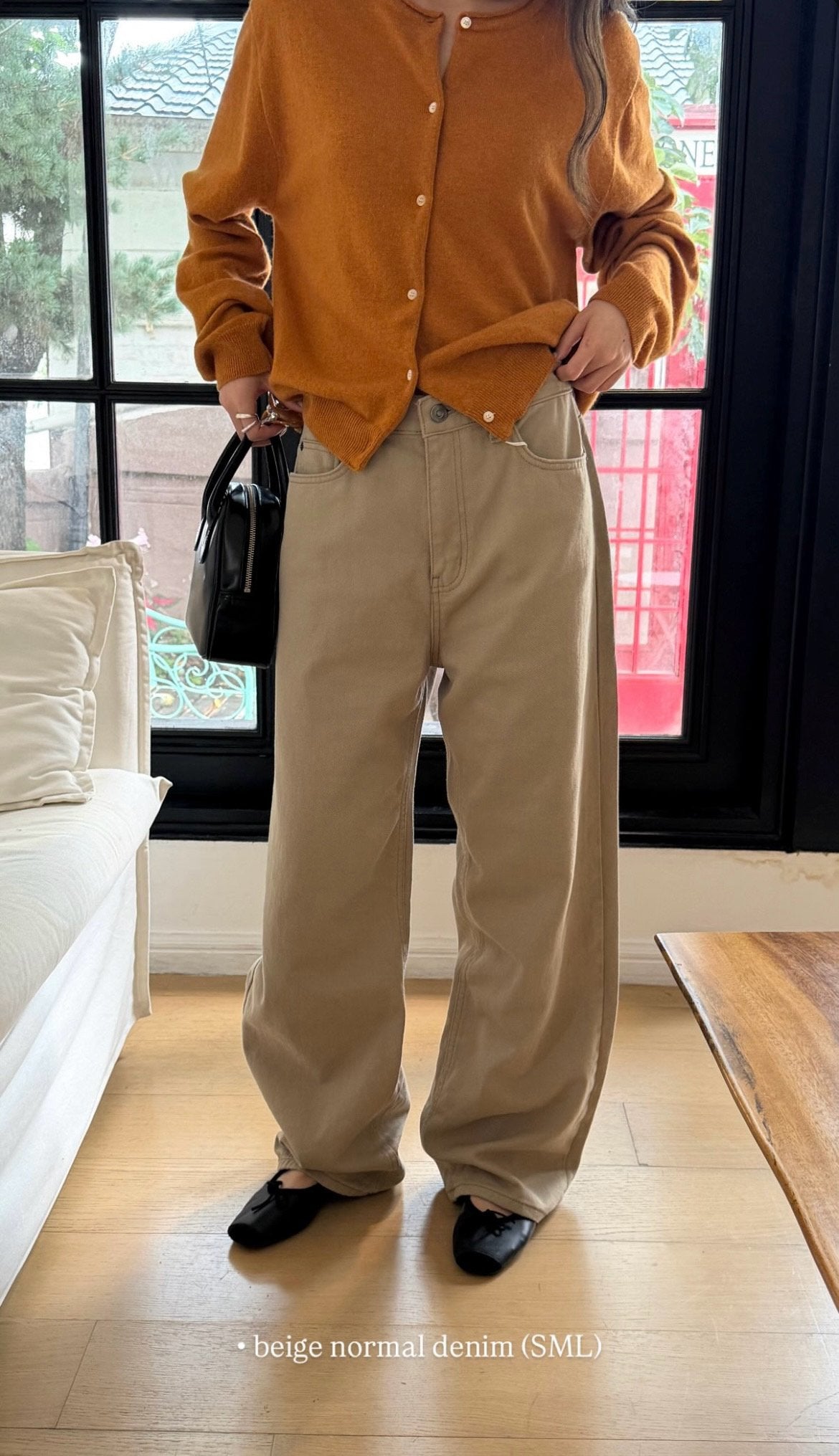 Deondo normal beige denim