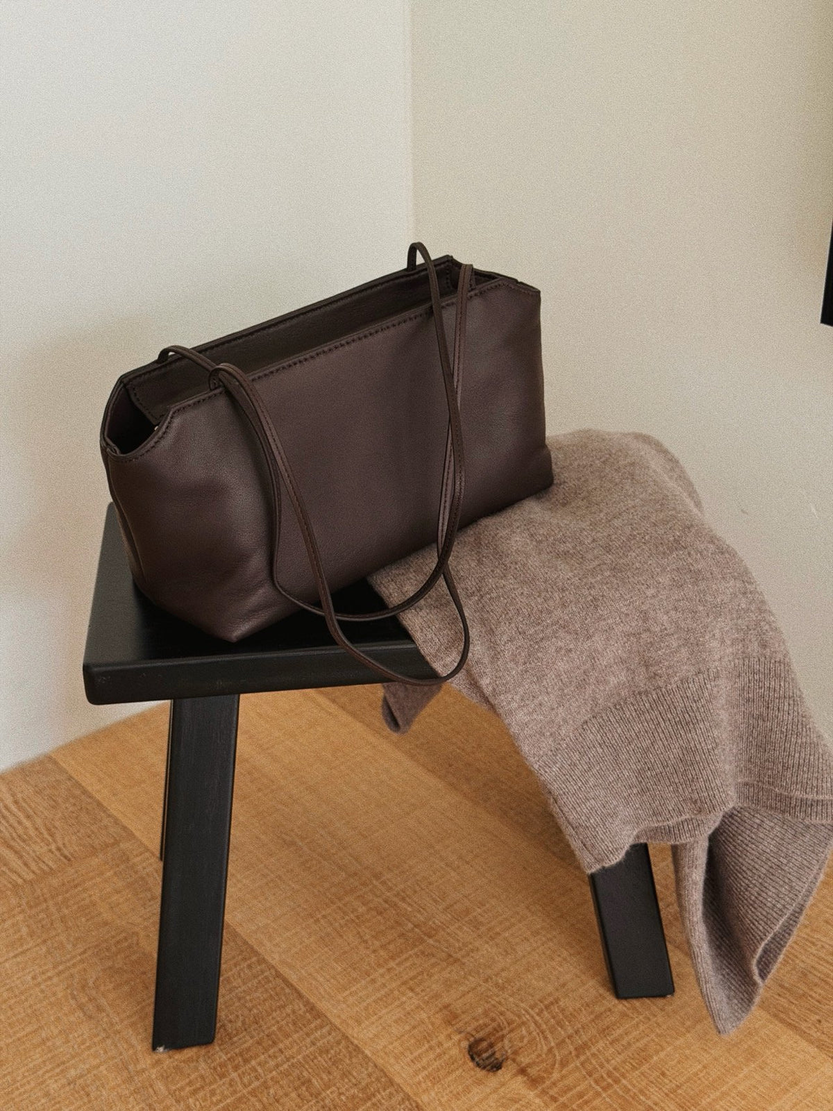 Lambskin shoulder bag