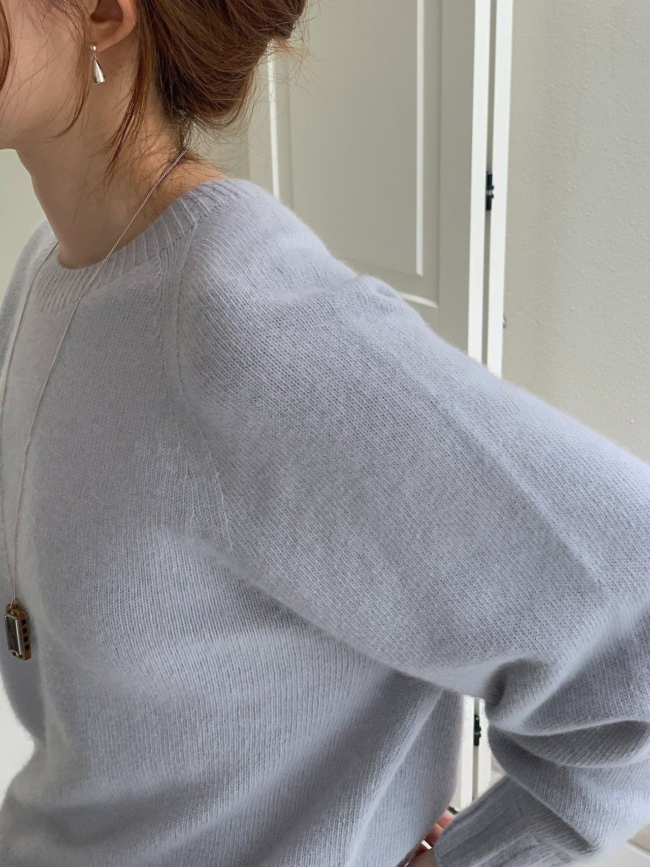 arlet raccoon round whole-garment knit-3col