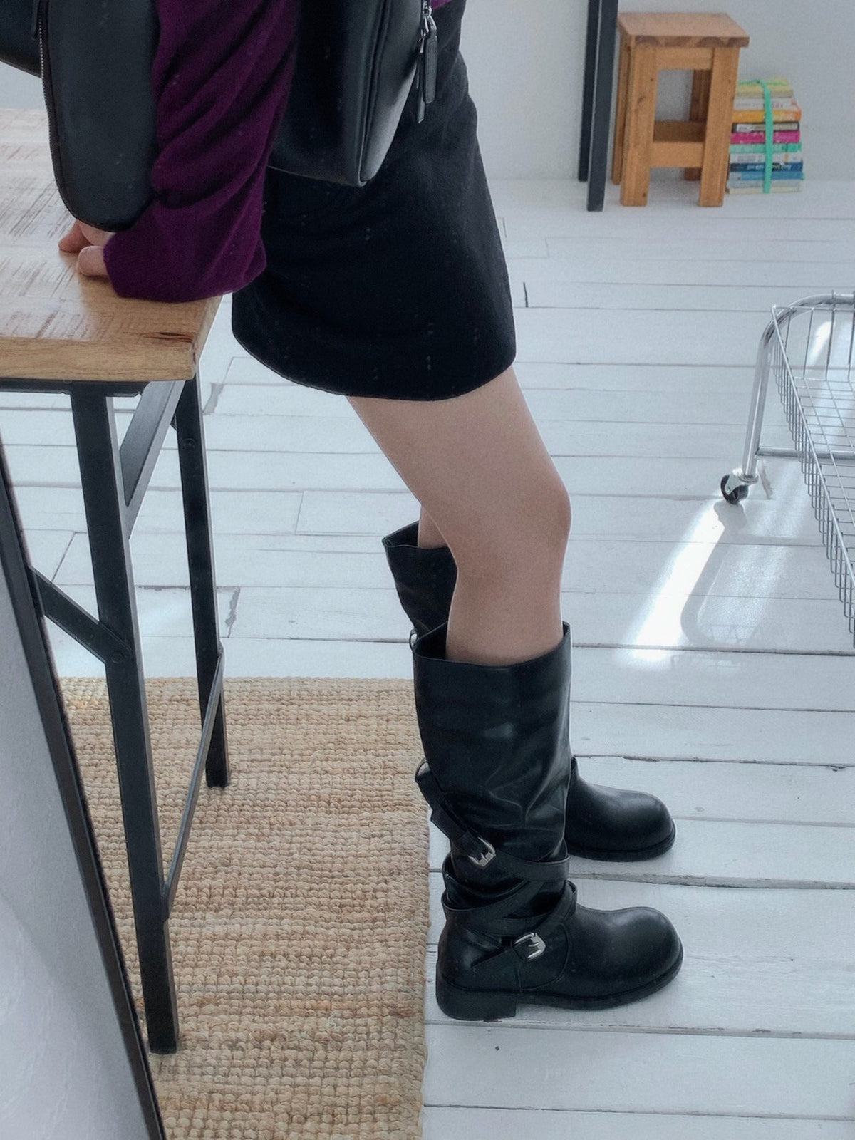 vintage belt boots-2col