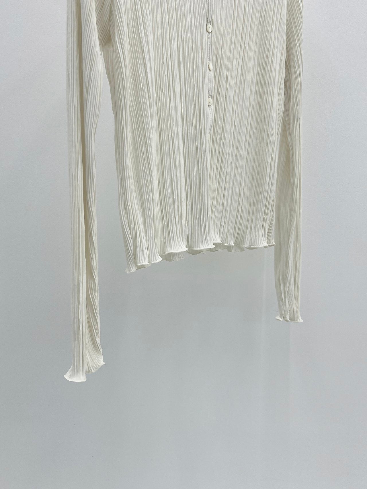 Emile frill pleats cardigan-3col