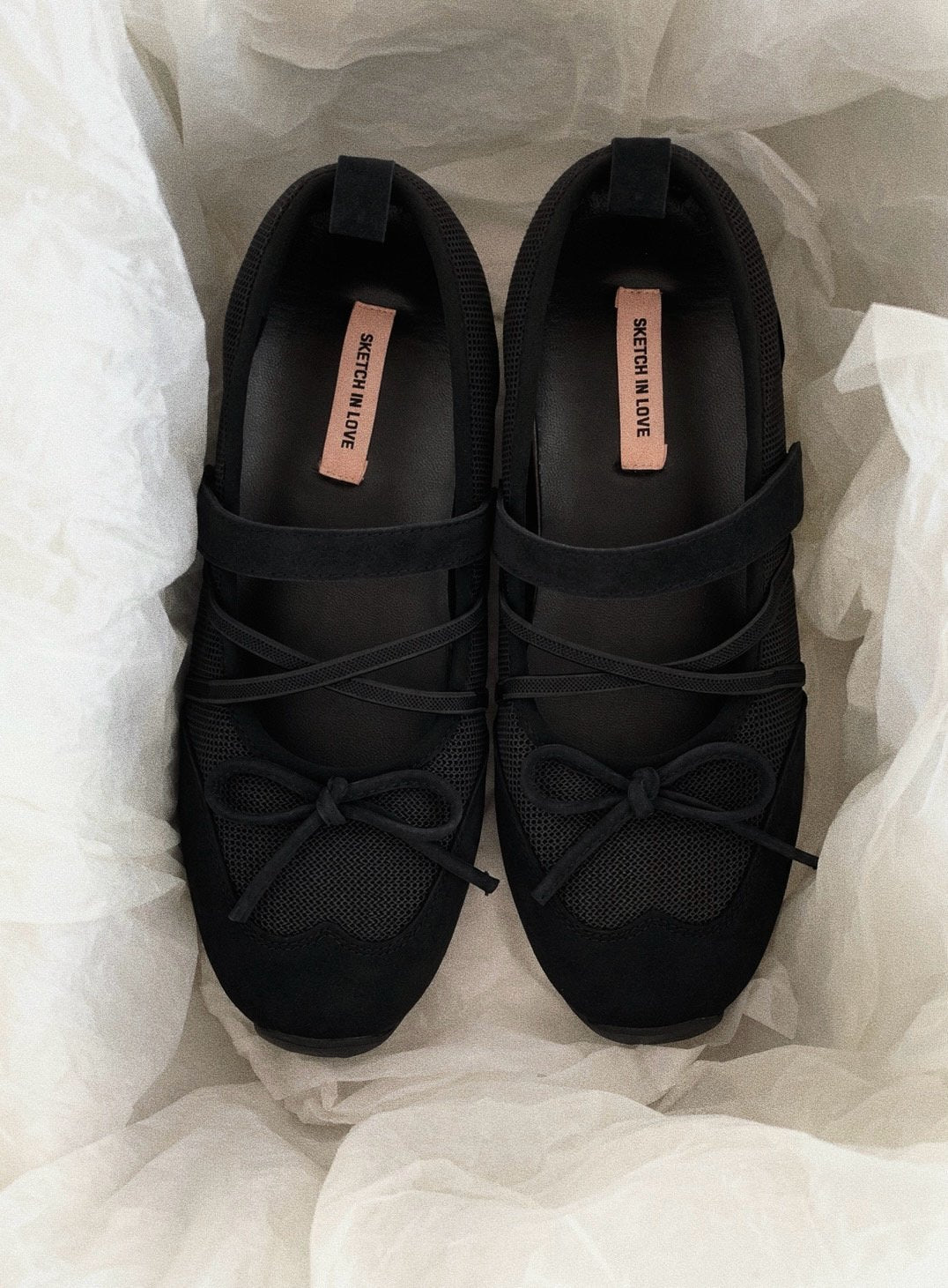 pavé ribbon sneakers-2col