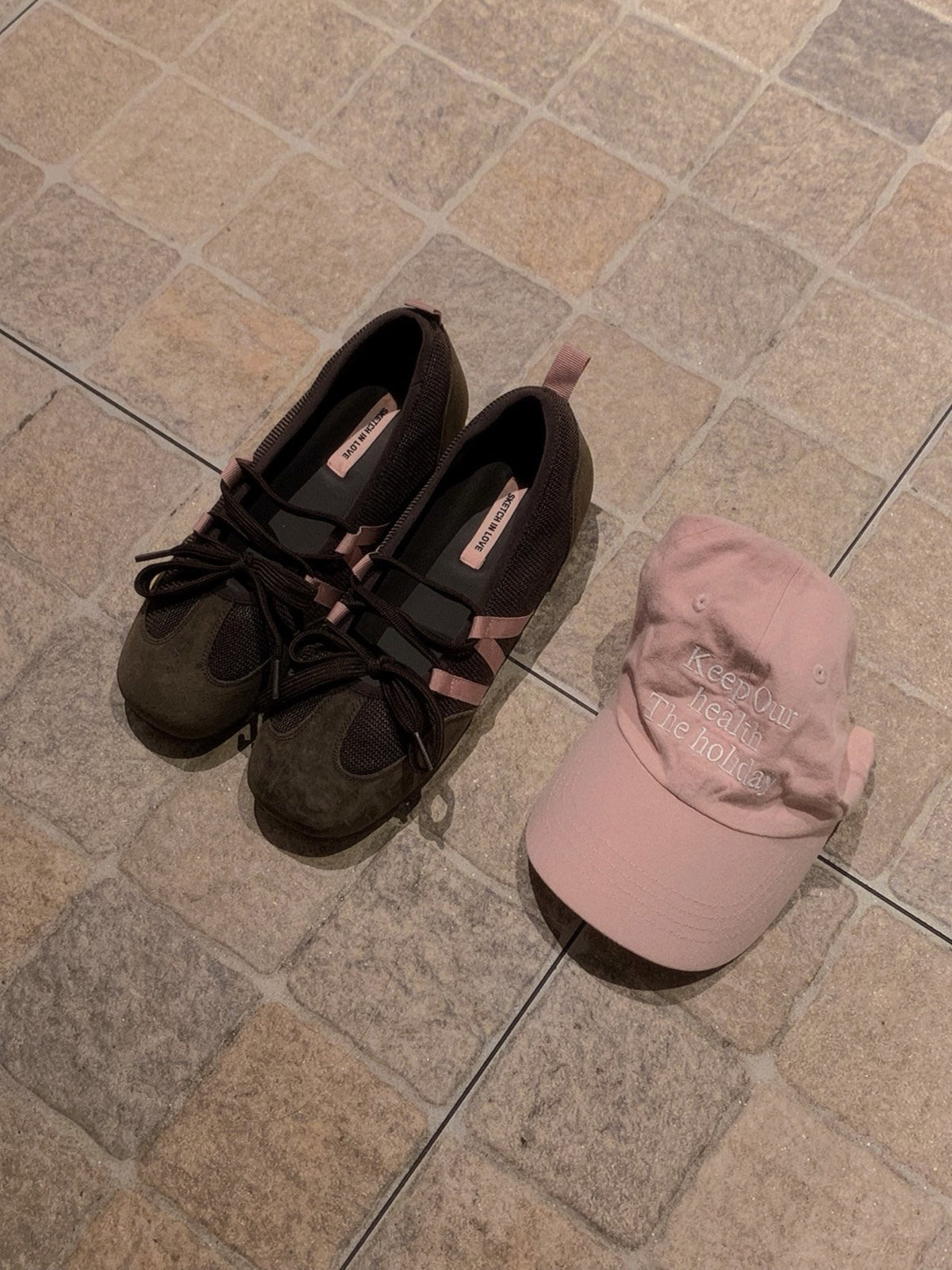 rose ribbon sneakers-2col