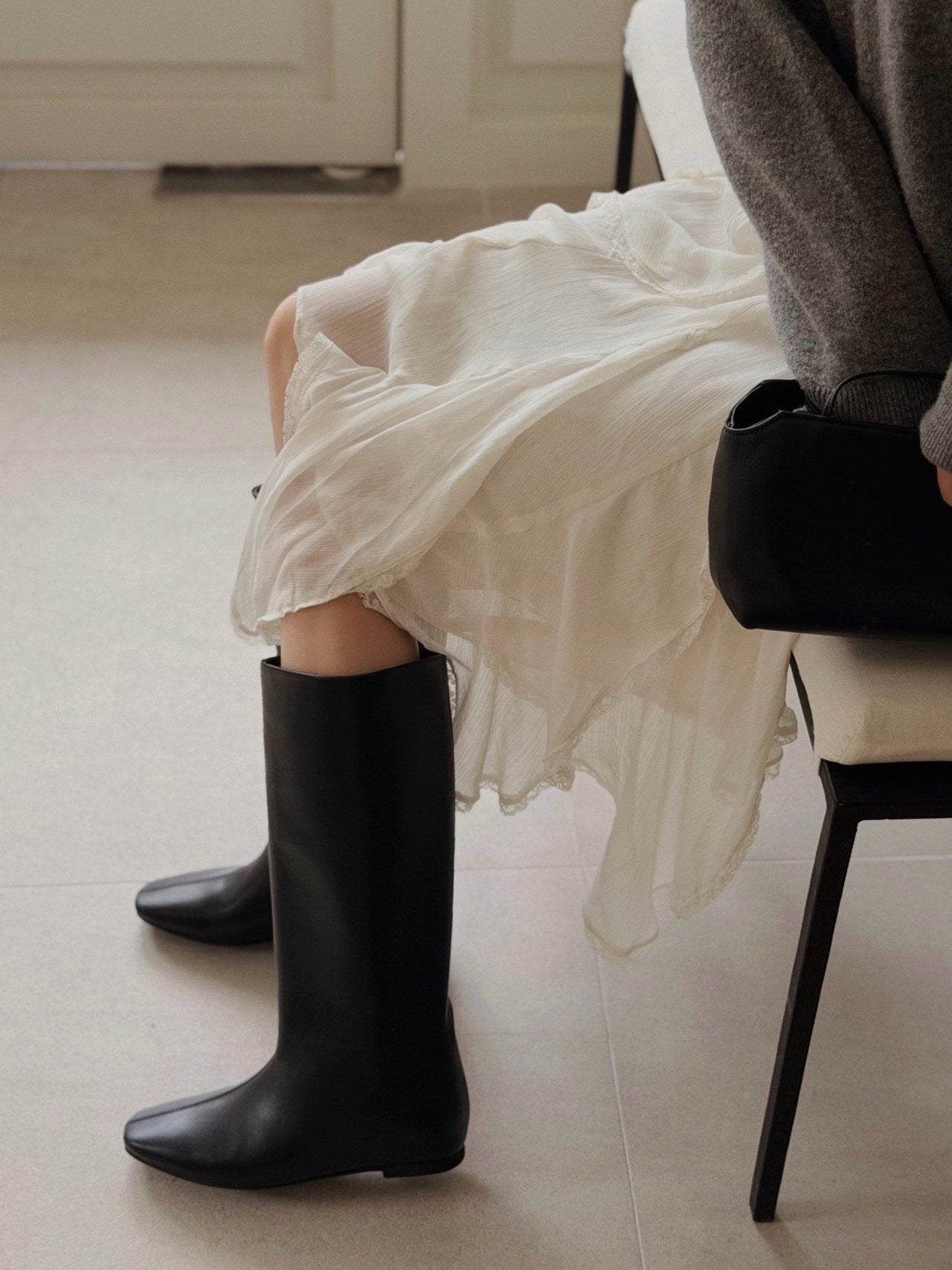hidden wedge boots.
