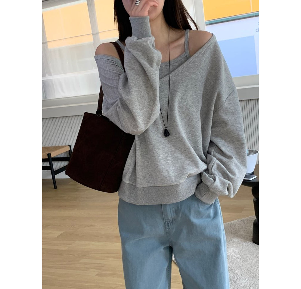 Preto Sweatshirt Set-4col