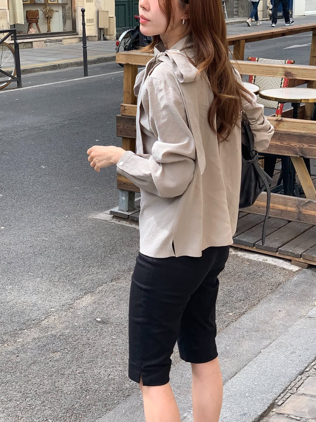 Ere scarf blouse-2col