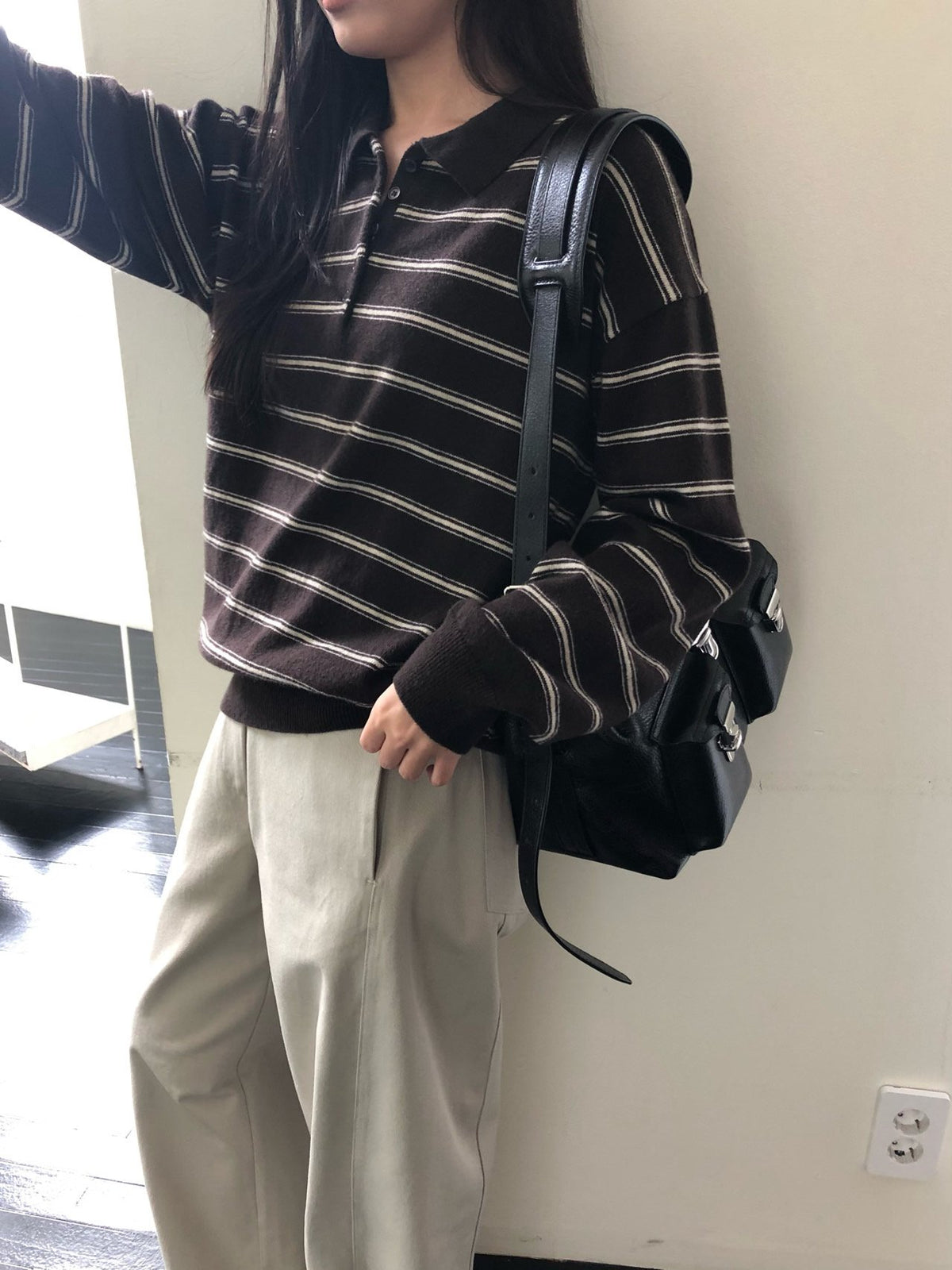 urban stripe knit-3col