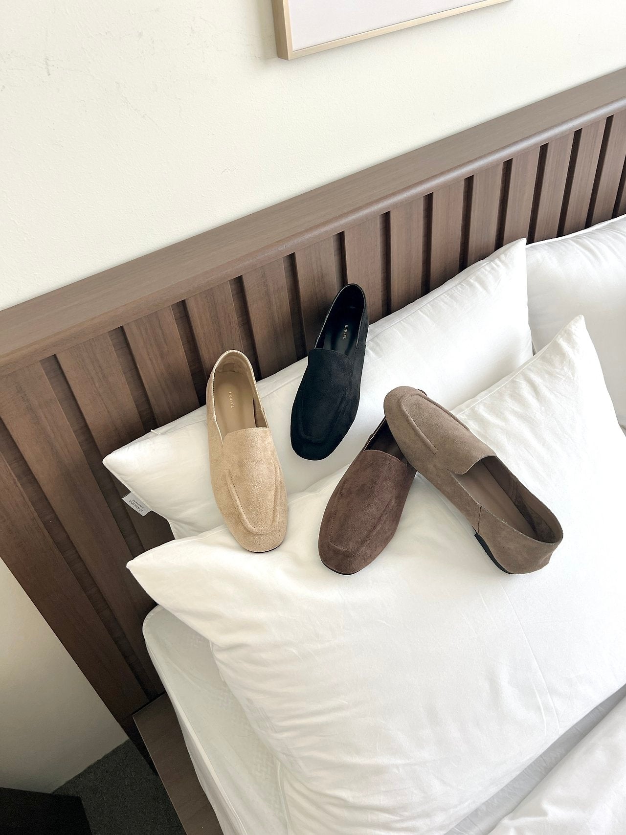 Suede soft loafers