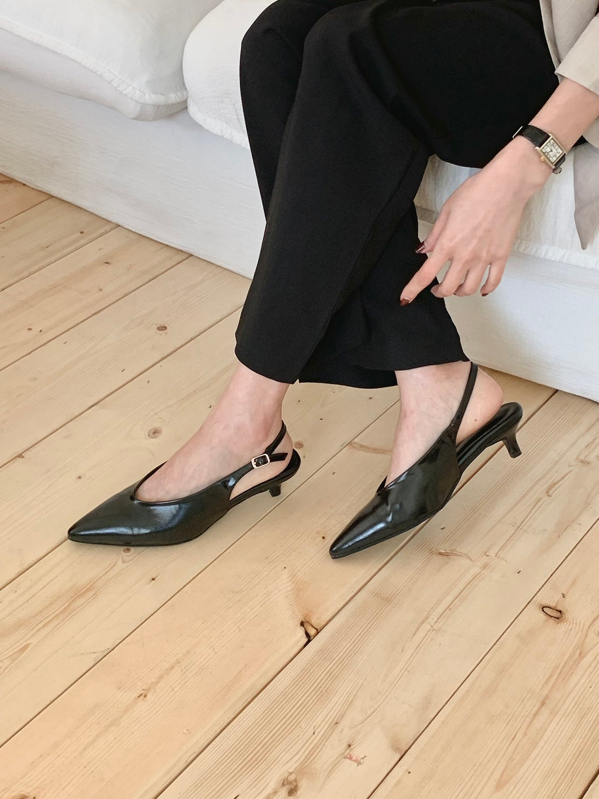 Milled-heeled slingbacks-2col