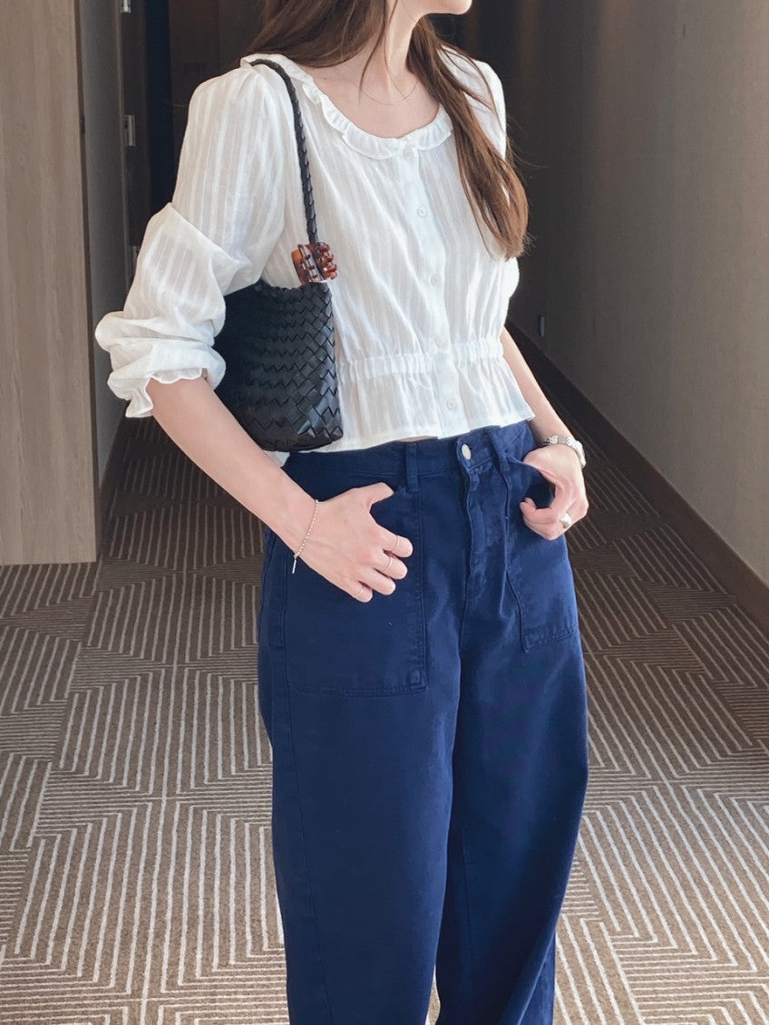 moen frill blouse-2col
