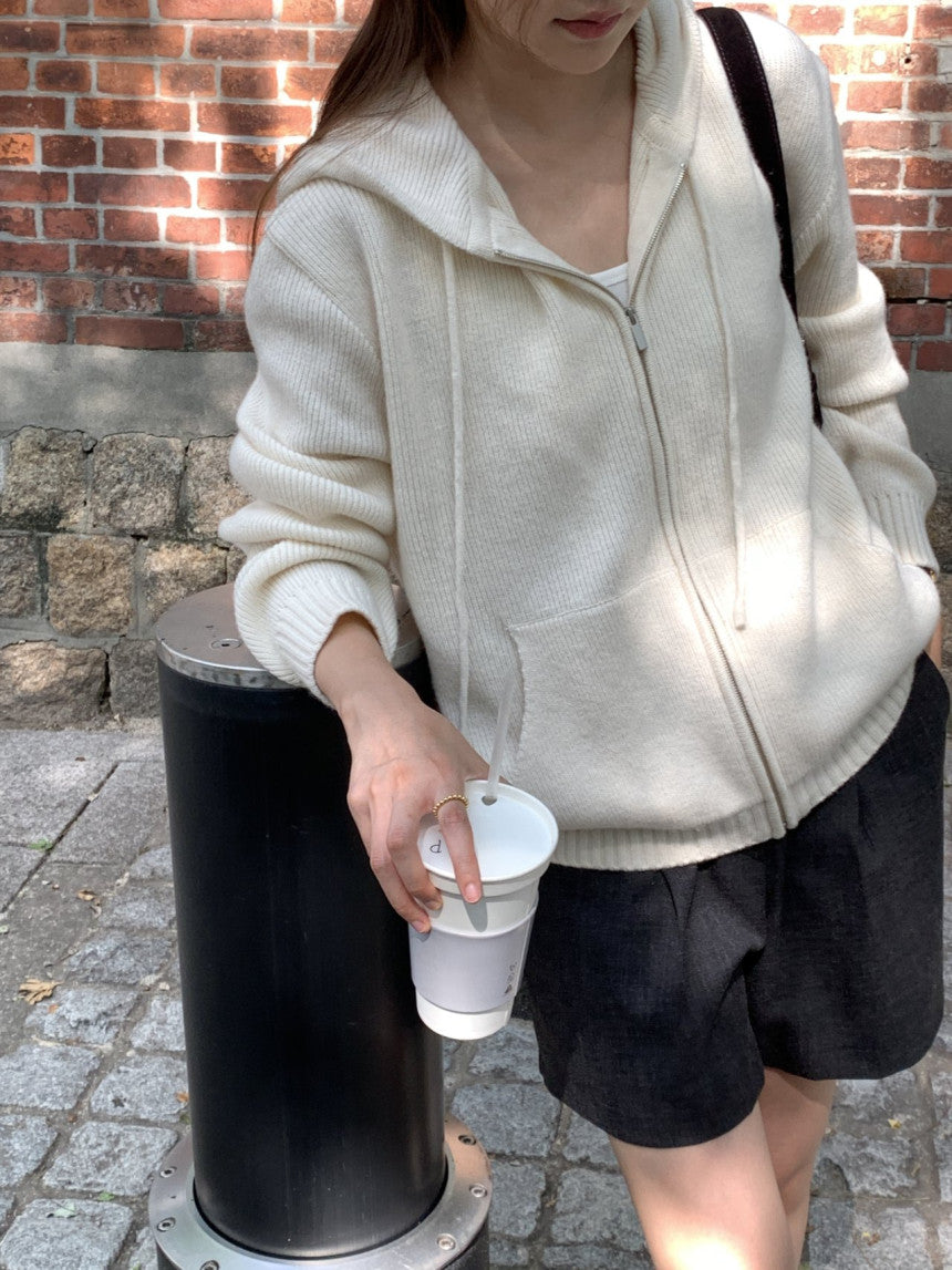 Chappelle hoodie zip up cardigan-3col