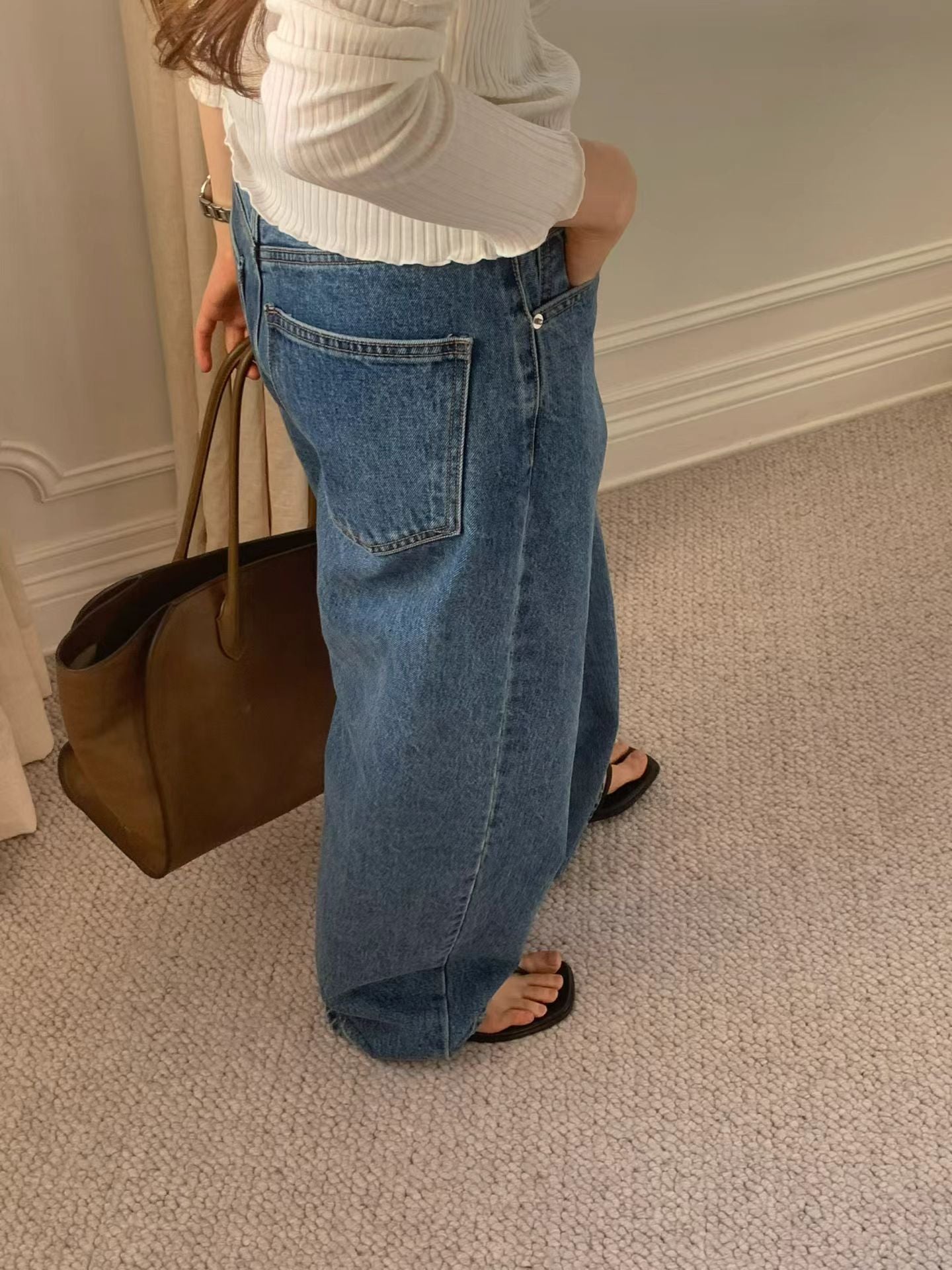 Ounce claire rib T-2col