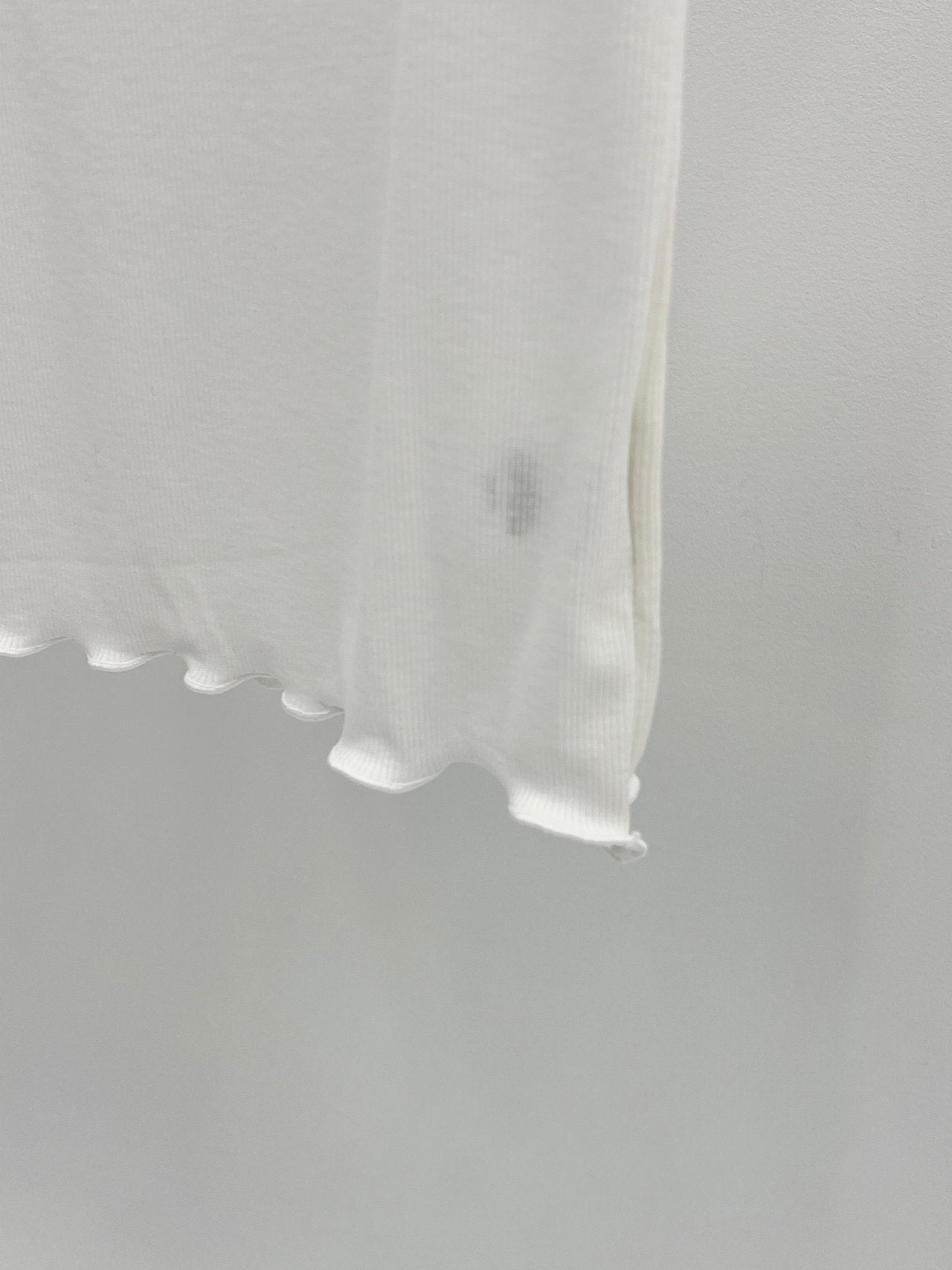 Aileen frill short sleeve T-2col