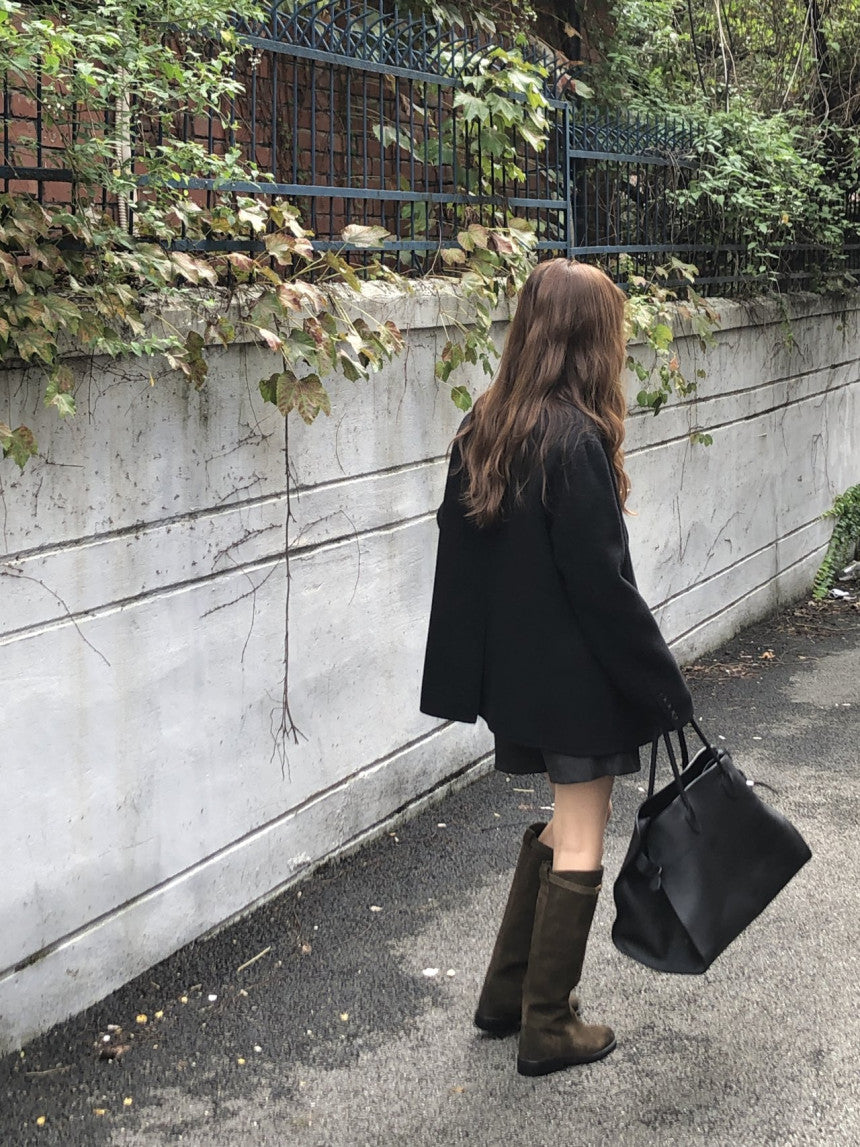 Adele meribo wool handmade jacket-2col