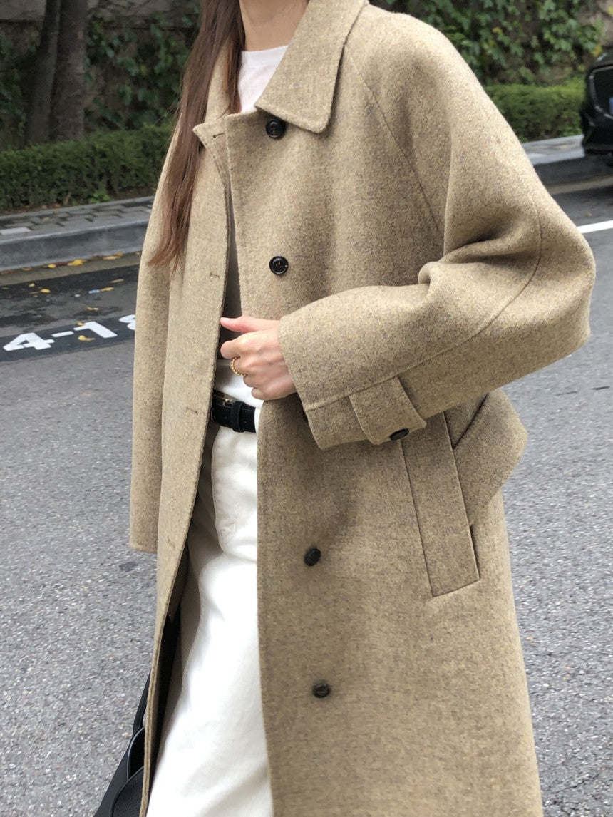 Serin shetland hadmade coat-2col