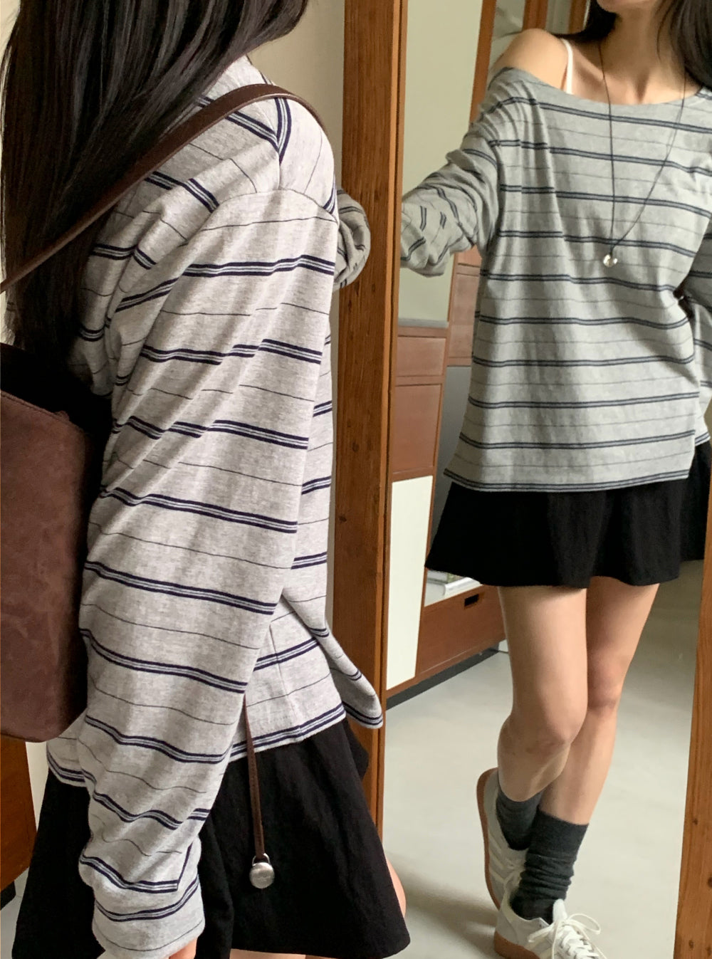 Celine off shoulder T-4col