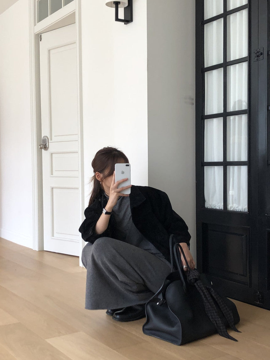 Amel wholegament cashmere knit skirt-3col