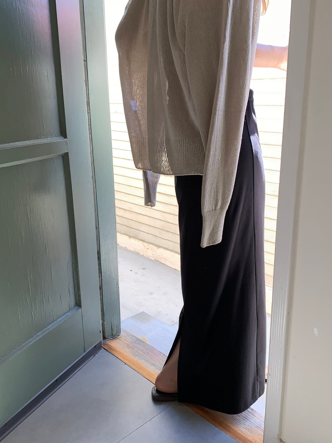 Rive jersey long skirt-4col