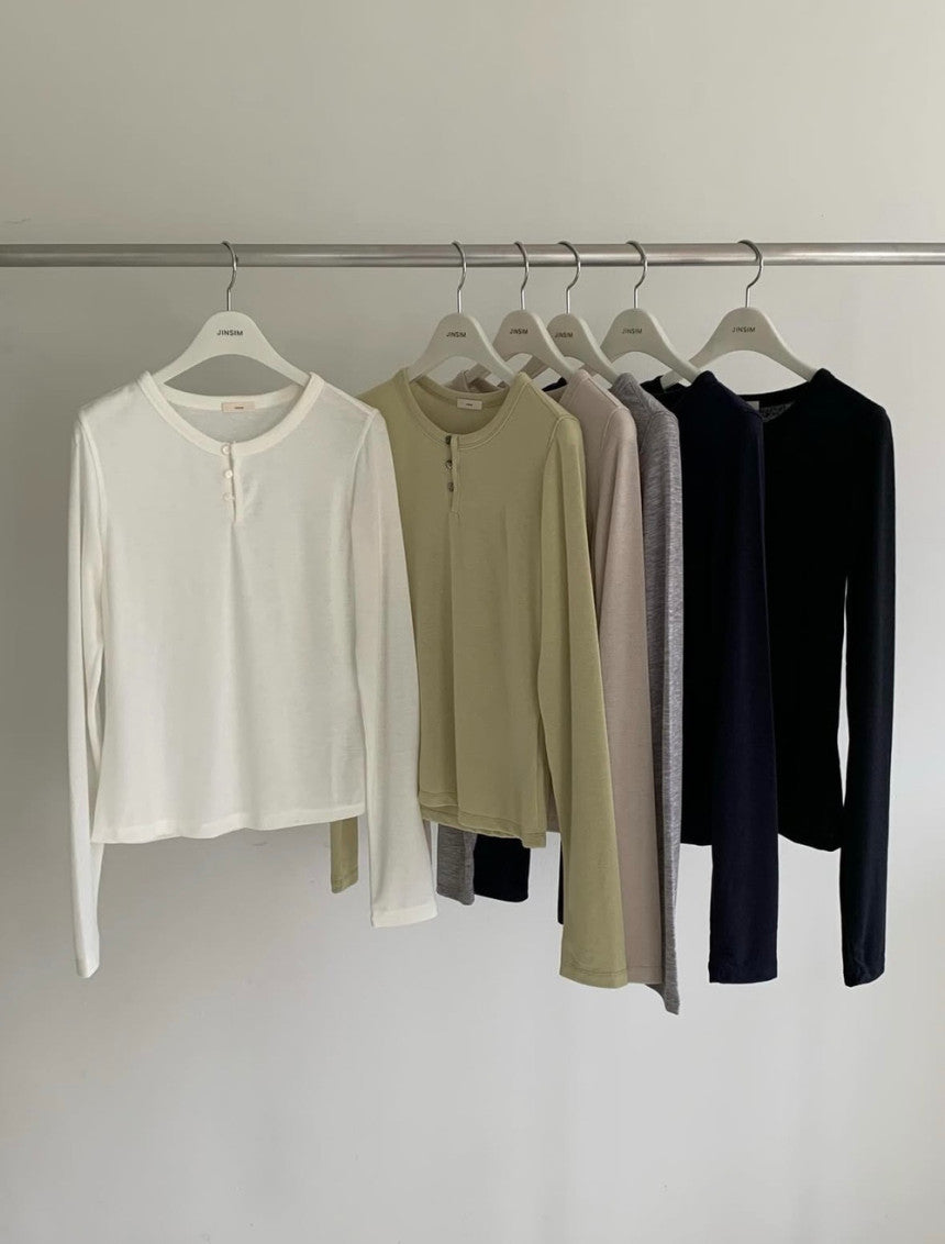 Loop henry neck T-6col