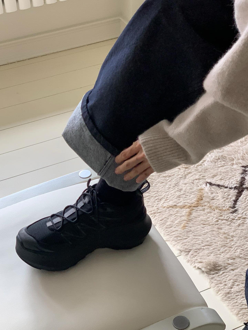 Roots wide inner gimo denim