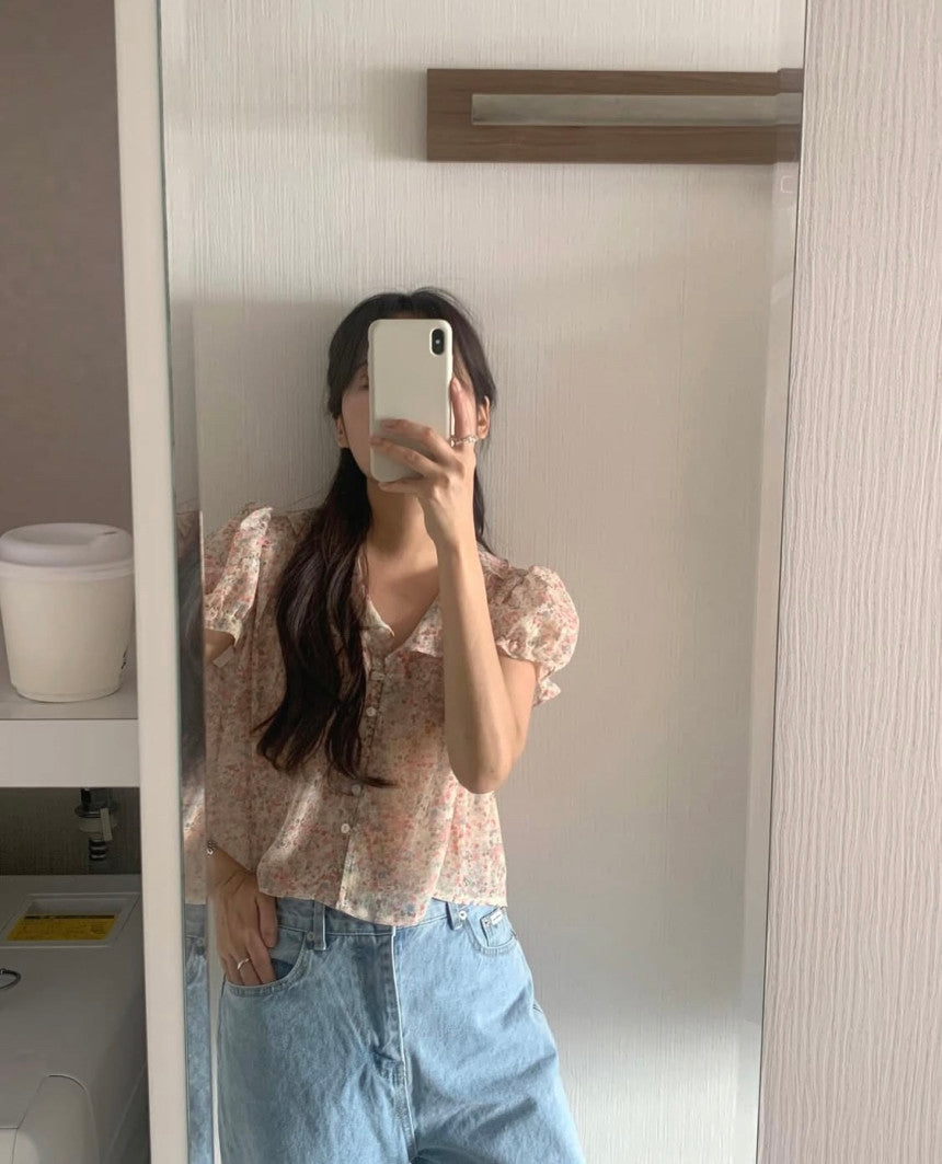 liter kiko flower blouse
