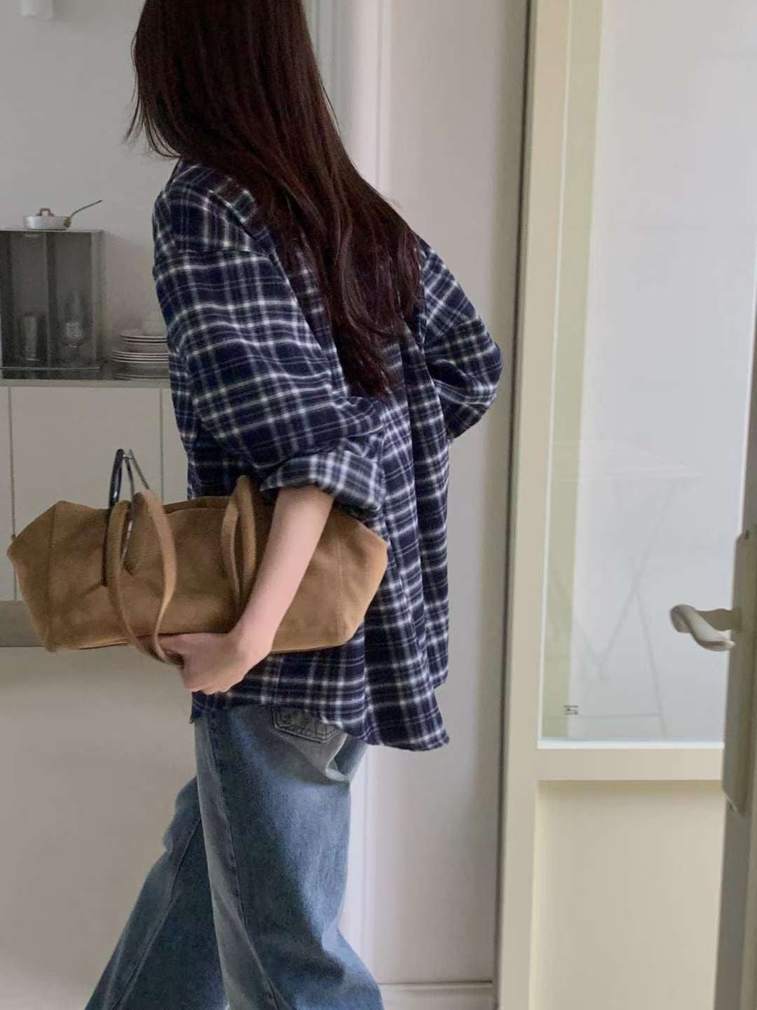 Taco check shirt-2col