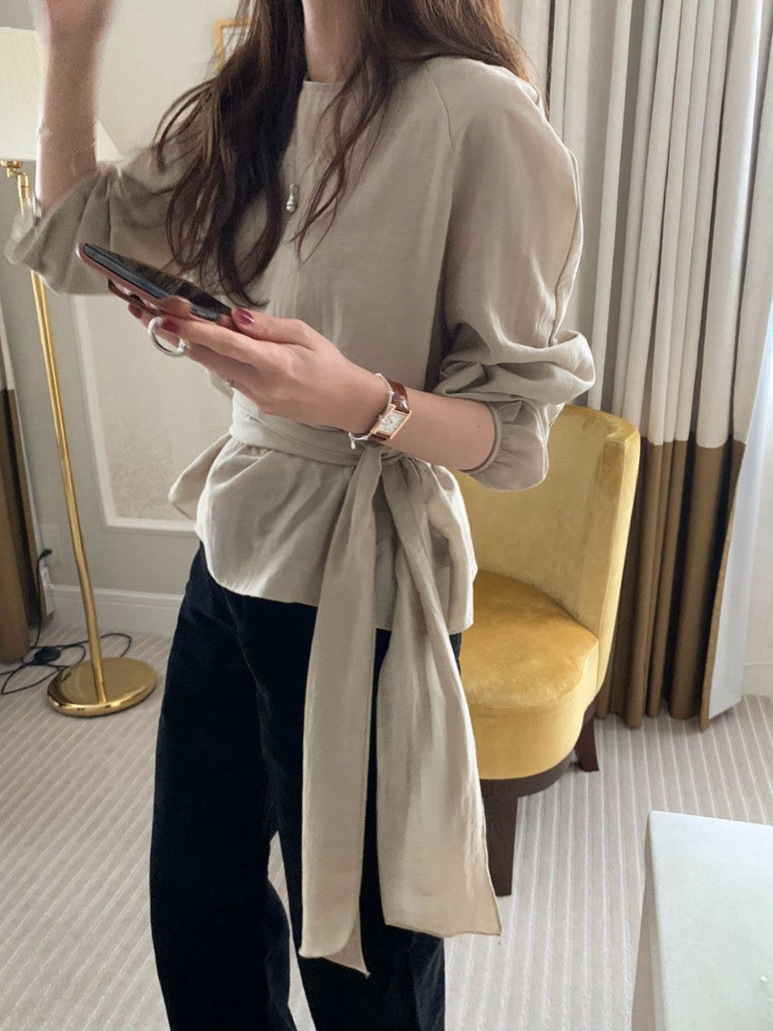 wish tie blouse-3col