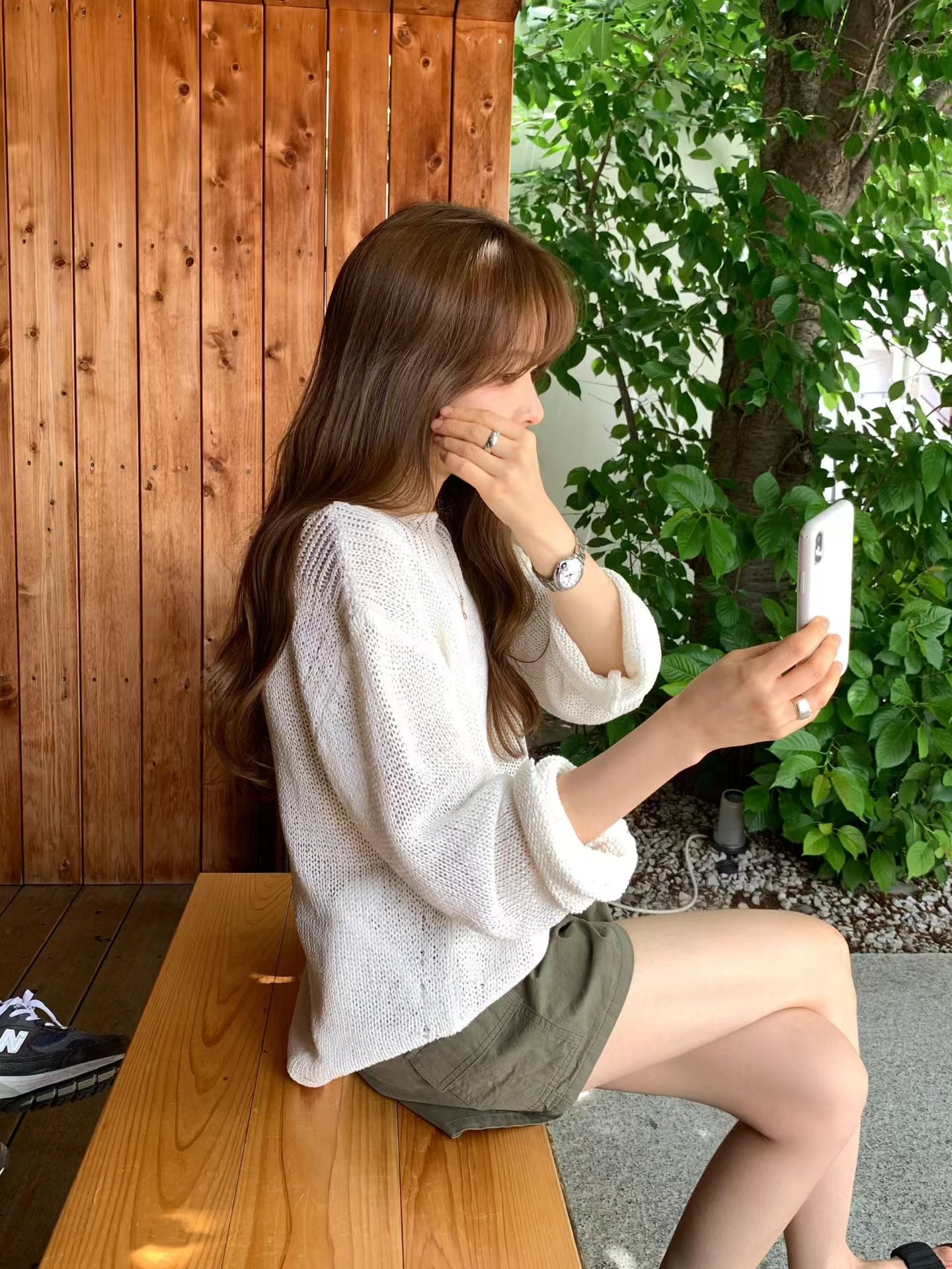 Ounce loose boat neck knit