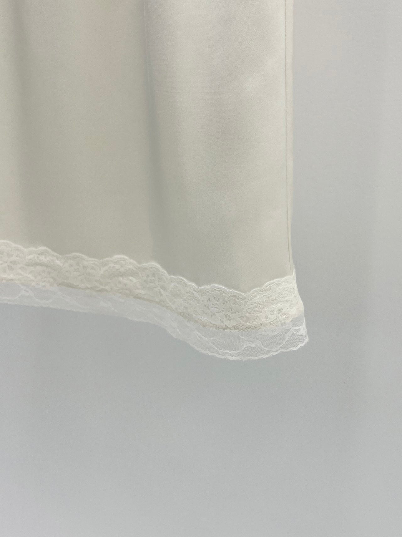 Bloom lace midi banding skirt-3col