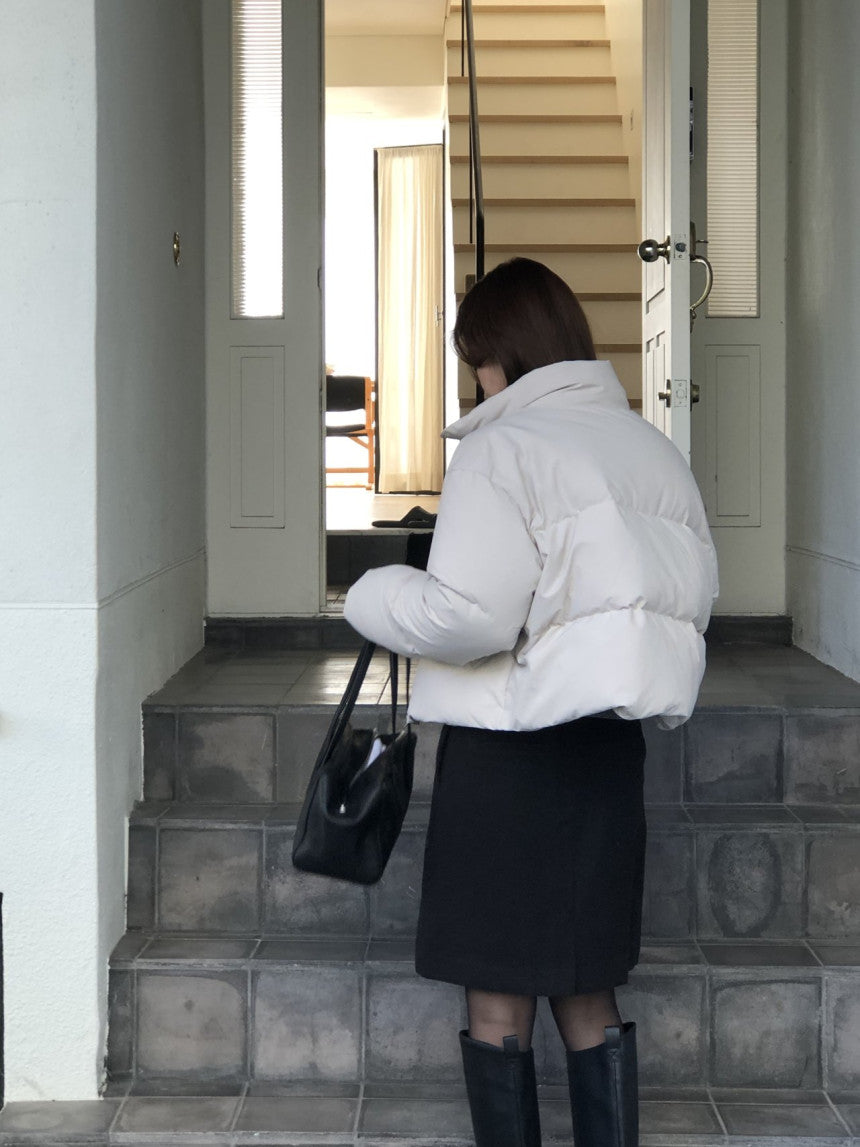 Basel duckdown short padding-3col