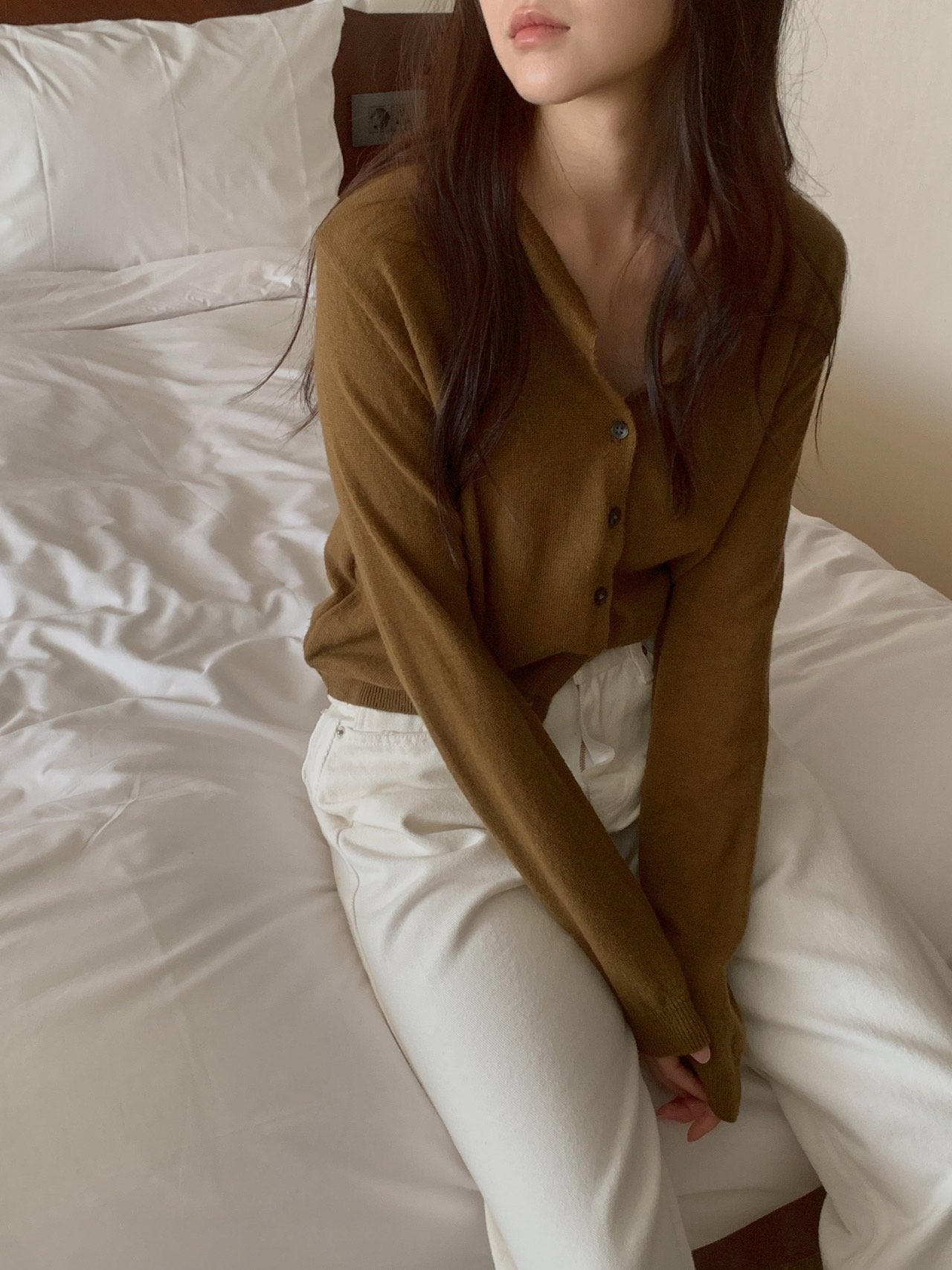cashmere cardigan-5col