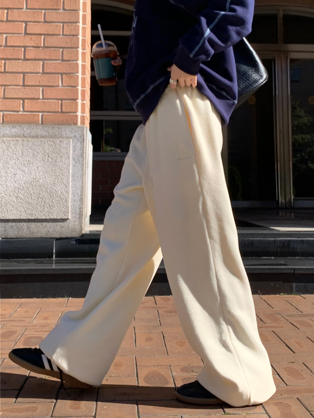 mix fleece pants-4col