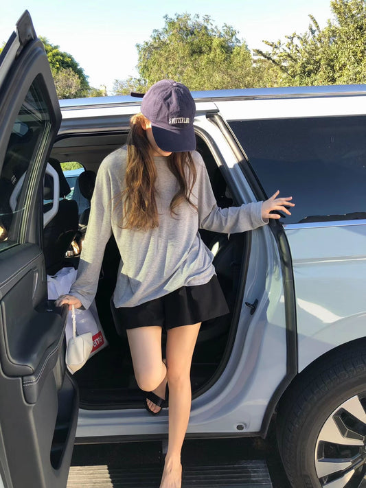 gray即納 Ounce como boxy sleeve T-3col