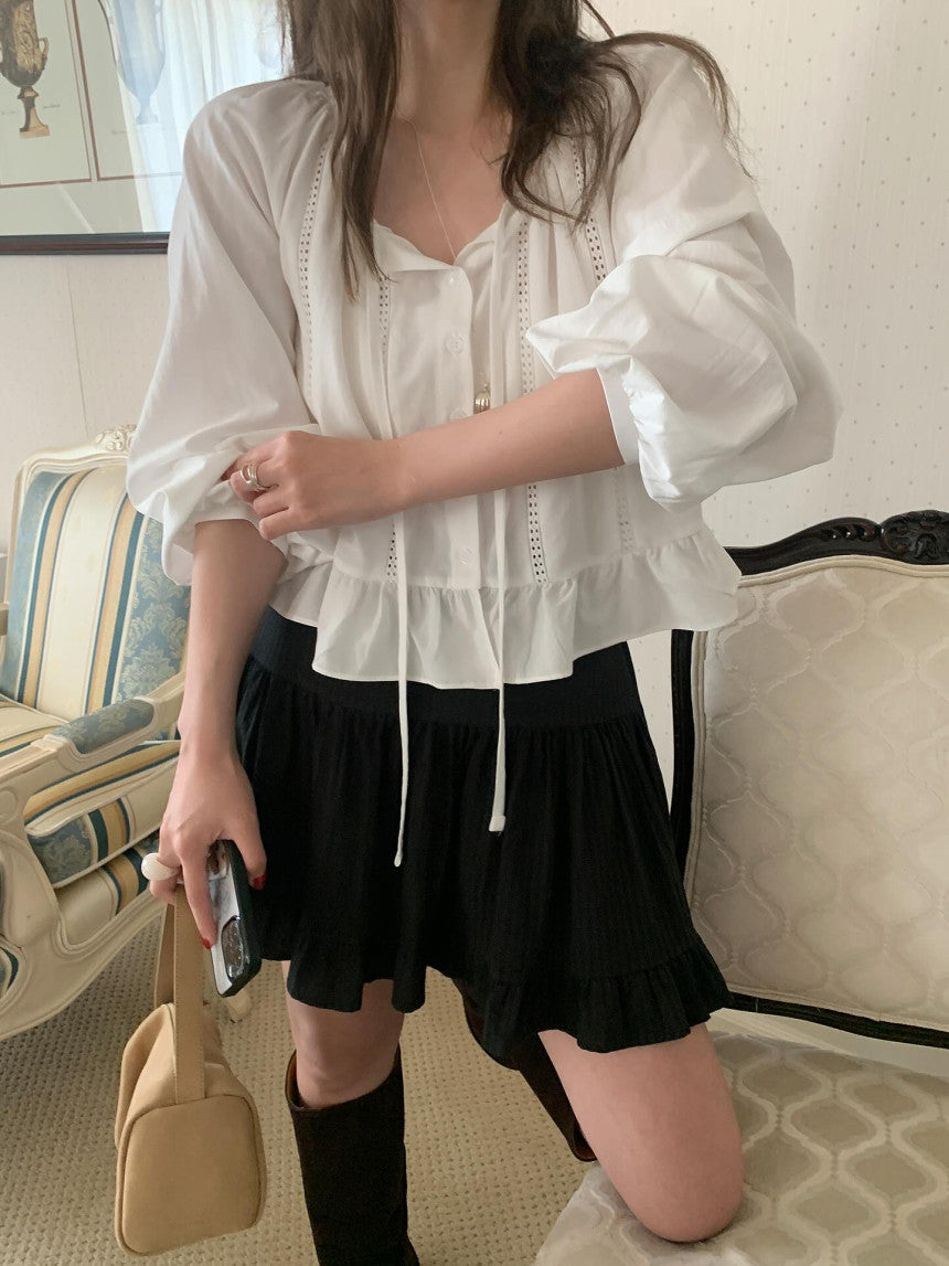 darling frill blouse