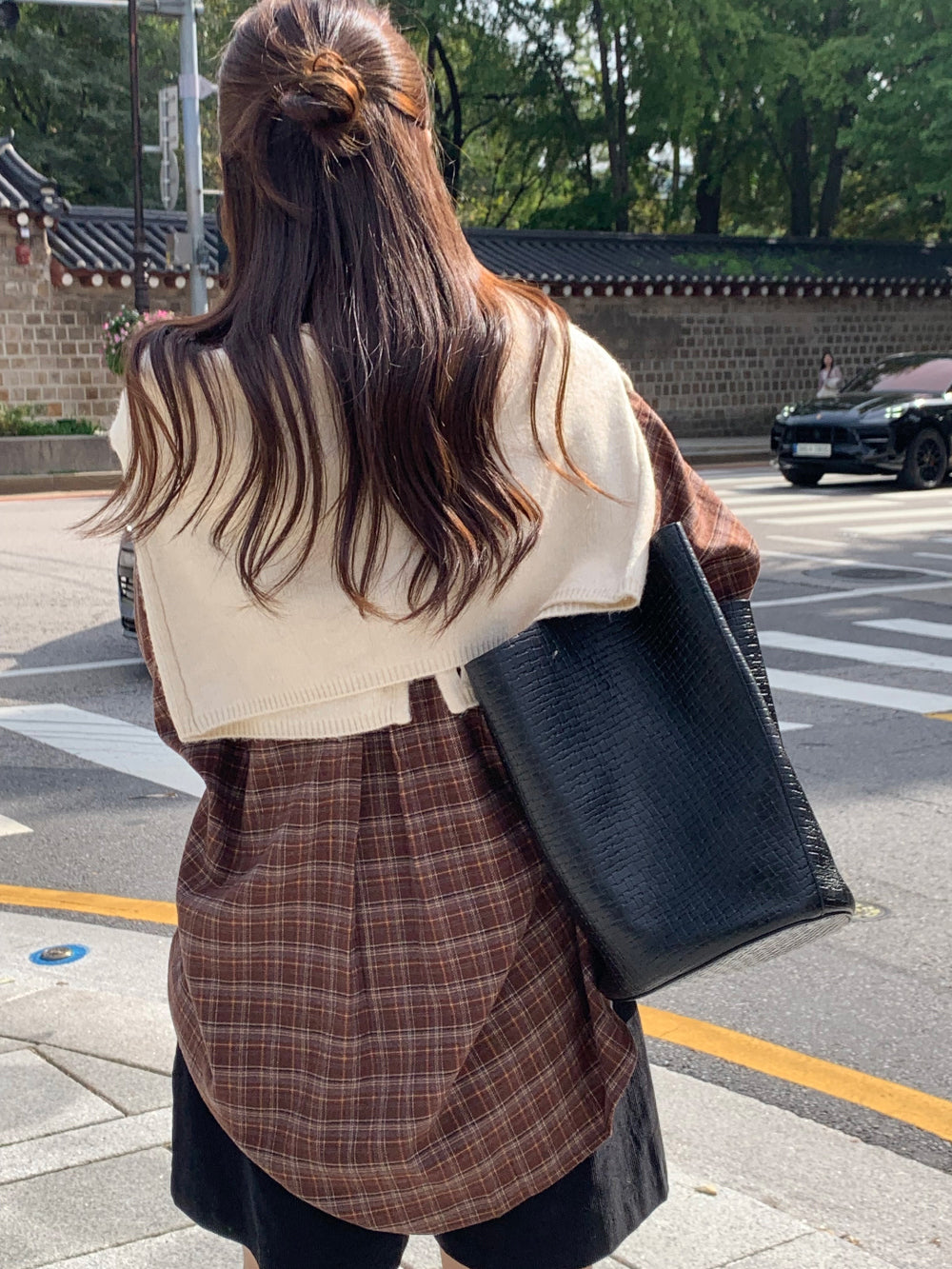 Boston check shirt-2col