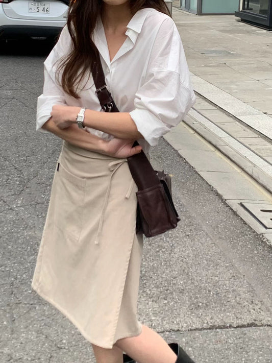 Ounce airfron wrap skirt-2col